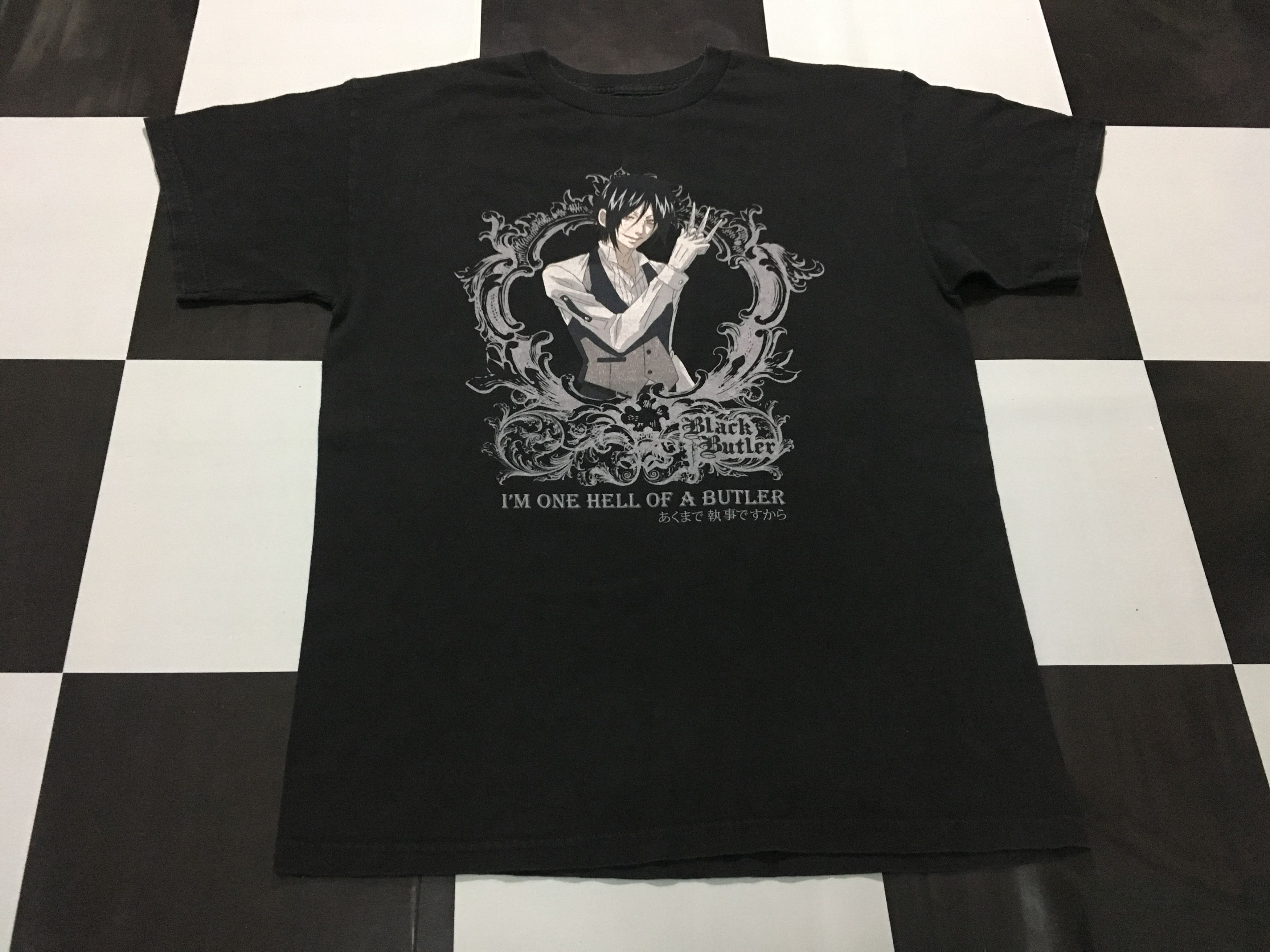 Anime × Cartoon Network × Japanese Brand Black Butler Shirt 2006 Japanese Dark Fantasy Anime Size US M / EU 48-50 / 2 - 2 Thumbnail