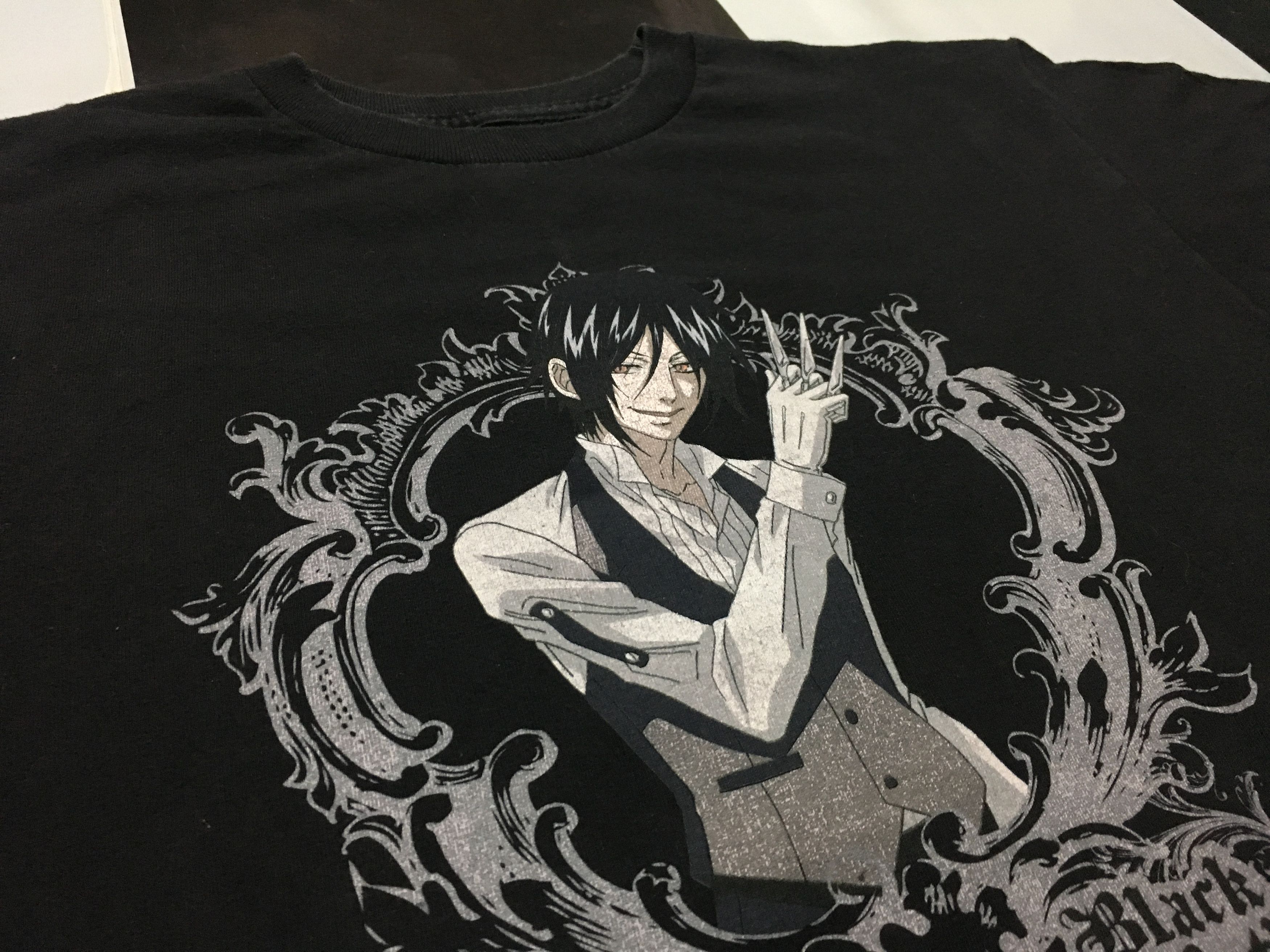 Anime × Cartoon Network × Japanese Brand Black Butler Shirt 2006 Japanese Dark Fantasy Anime Size US M / EU 48-50 / 2 - 3 Thumbnail