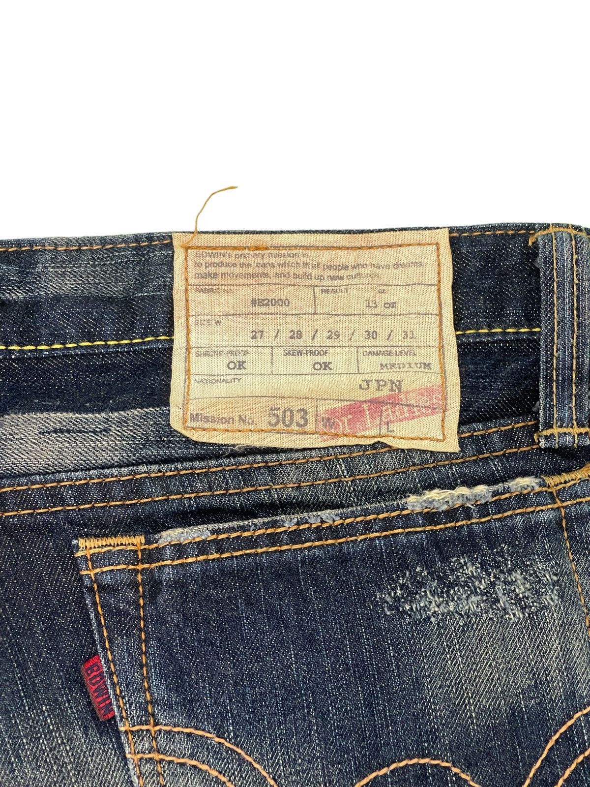 Edwin Flare Jeans Edwin Japan Clawmark Low Rise Boot Cut 2🟦5 Size US 32 / EU 48 - 20 Thumbnail