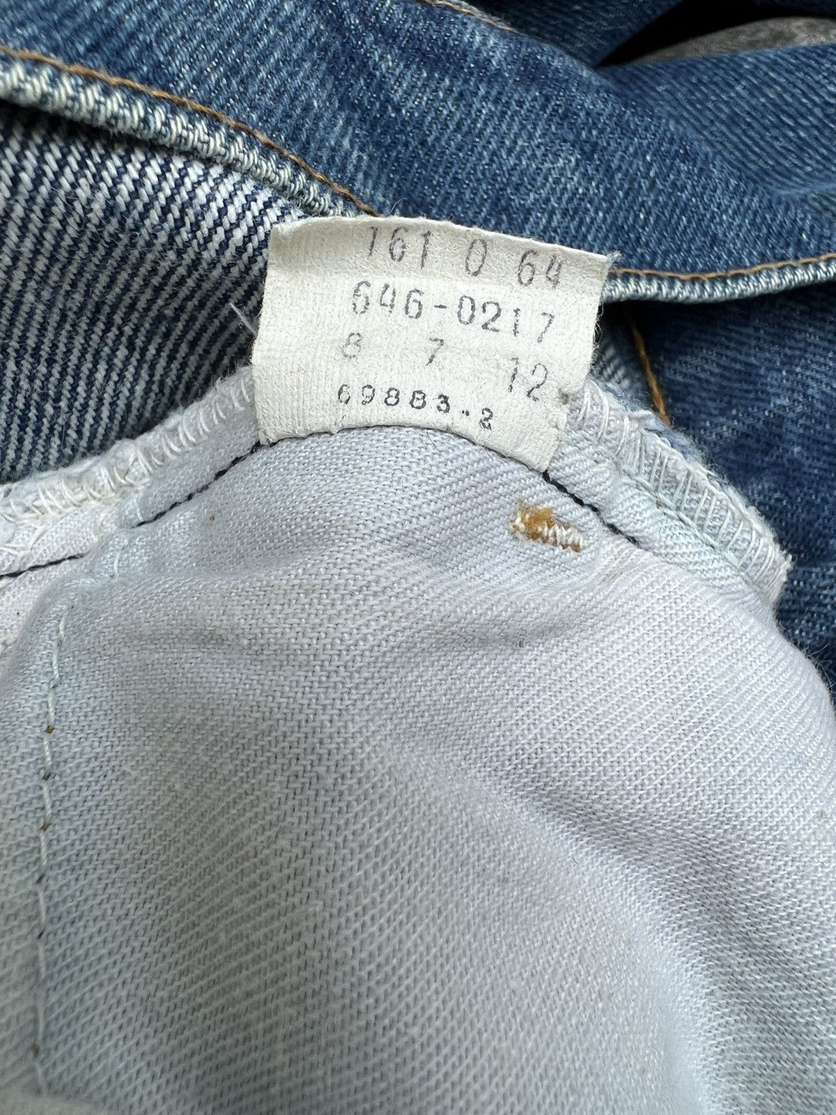 Levi's Flare 70s Levi’s 646 #12 Talon 42 Zip Orange Tab Denim Jeans Size US 29 - 24 Thumbnail