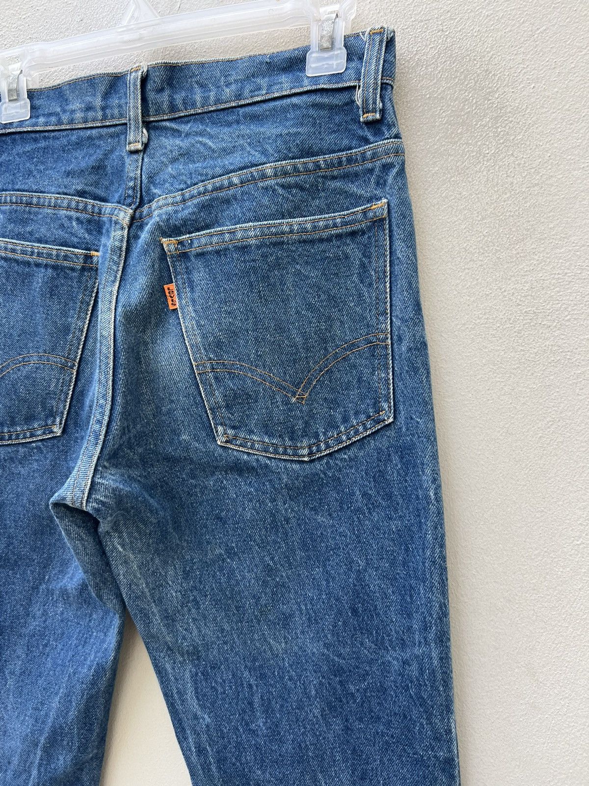 Levi's Flare 70s Levi’s 646 #12 Talon 42 Zip Orange Tab Denim Jeans Size US 29 - 18 Thumbnail