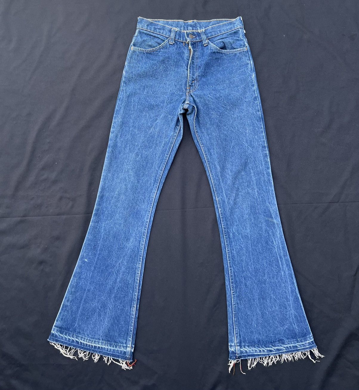 Levi's Flare 70s Levi’s 646 #12 Talon 42 Zip Orange Tab Denim Jeans Size US 29 - 1 Thumbnail