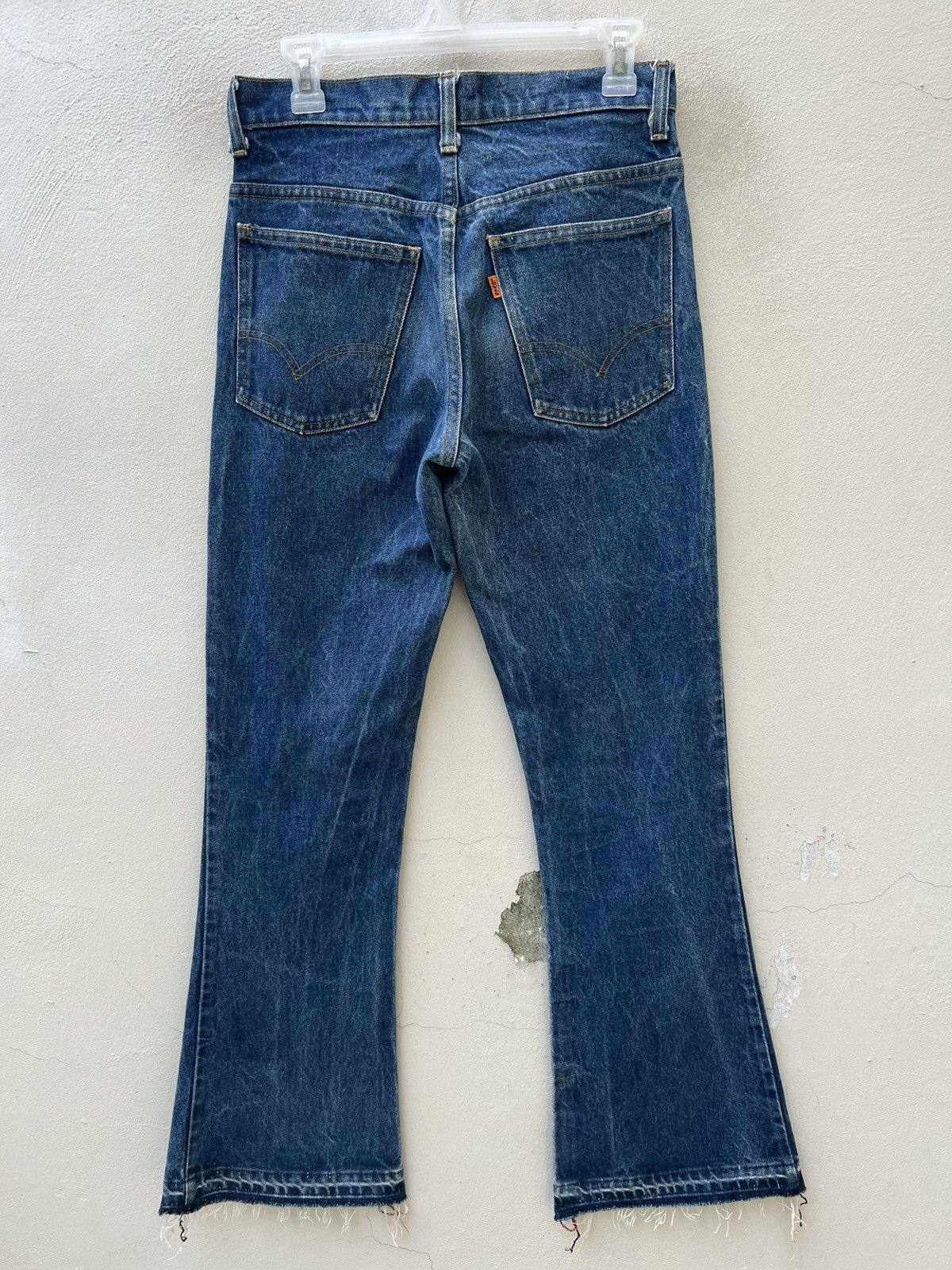 Levi's Flare 70s Levi’s 646 #12 Talon 42 Zip Orange Tab Denim Jeans Size US 29 - 14 Thumbnail