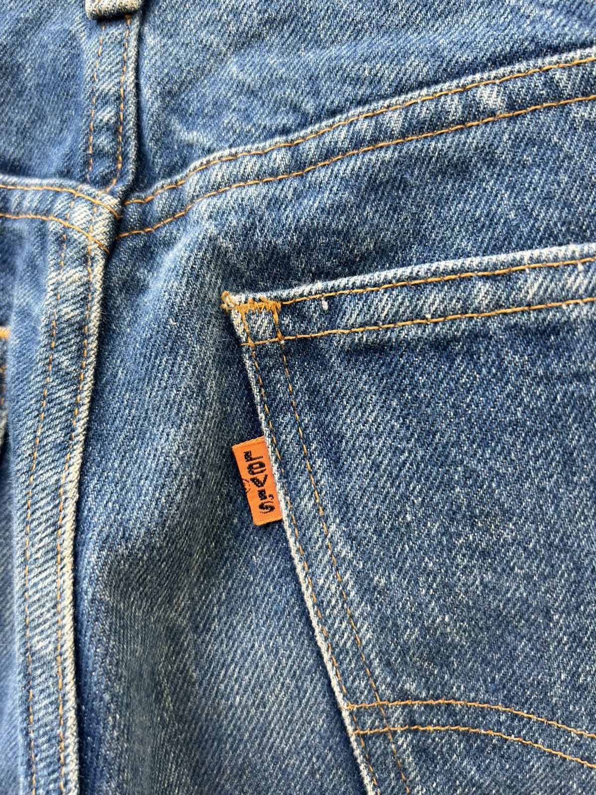 Levi's Flare 70s Levi’s 646 #12 Talon 42 Zip Orange Tab Denim Jeans Size US 29 - 19 Thumbnail
