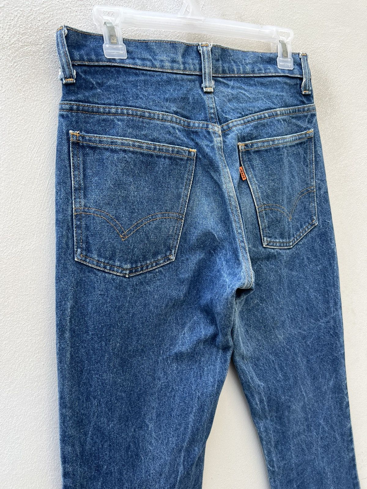 Levi's Flare 70s Levi’s 646 #12 Talon 42 Zip Orange Tab Denim Jeans Size US 29 - 15 Thumbnail
