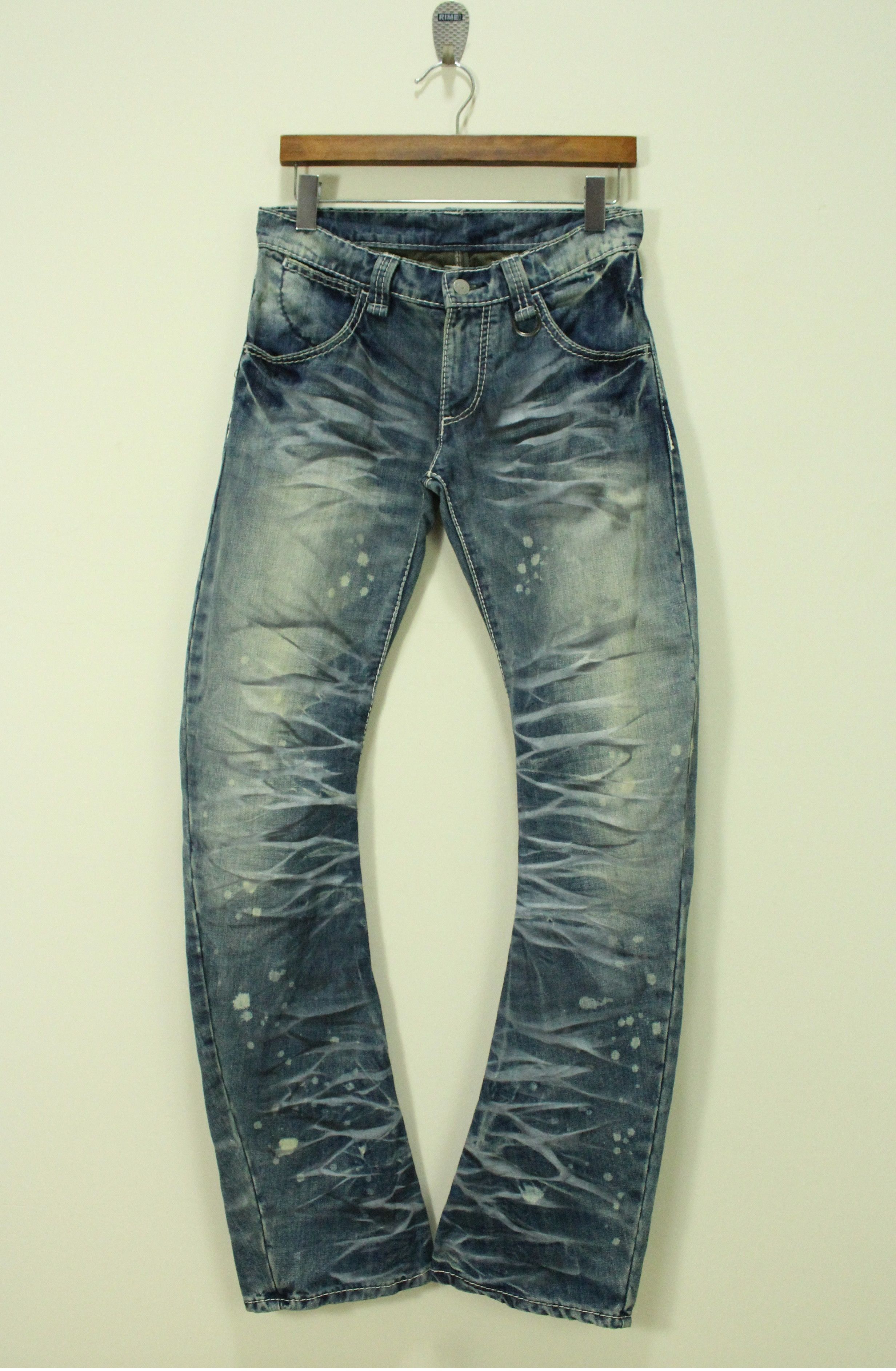 If Six Was Nine Flared BUFFALO BOBS Denim Bootcut Curve Rare Whisker Size US 30 / EU 46 - 2 Thumbnail