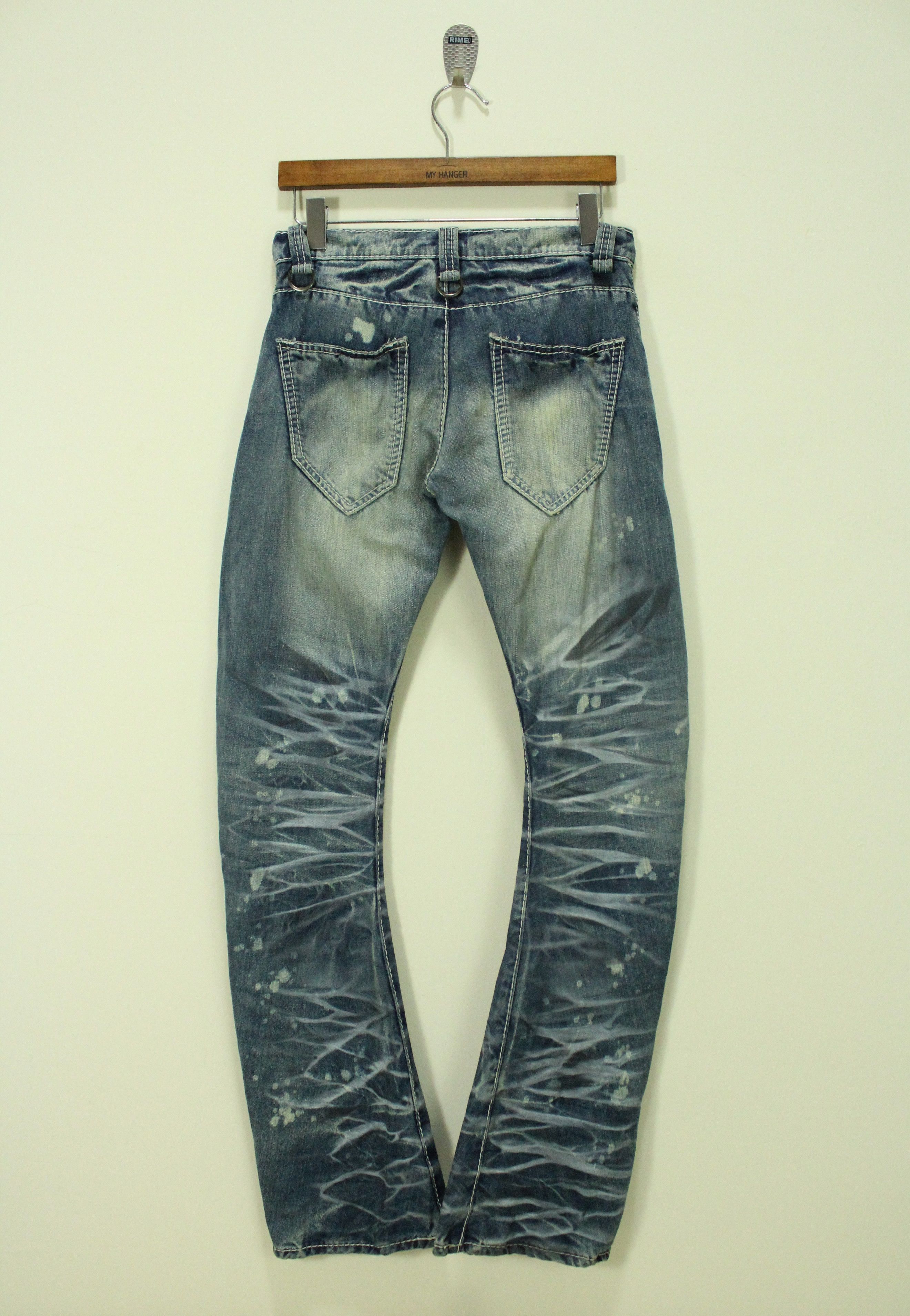 If Six Was Nine Flared BUFFALO BOBS Denim Bootcut Curve Rare Whisker Size US 30 / EU 46 - 1 Thumbnail