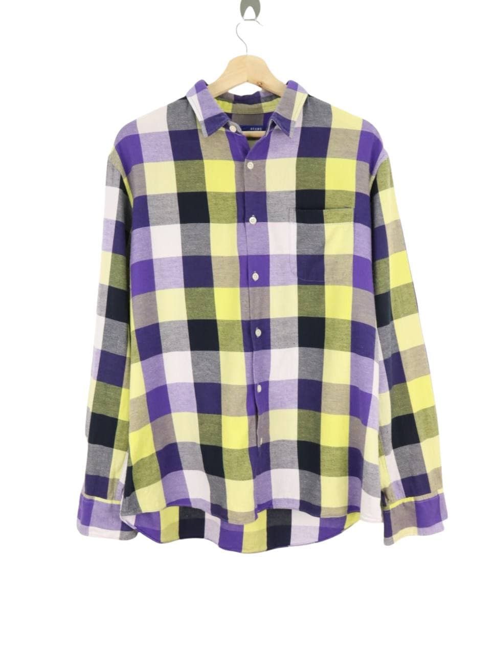Beams Plus BEAMS Plaid Single Pocket Button Up Shirt Size US L / EU 52-54 / 3 - 3 Thumbnail