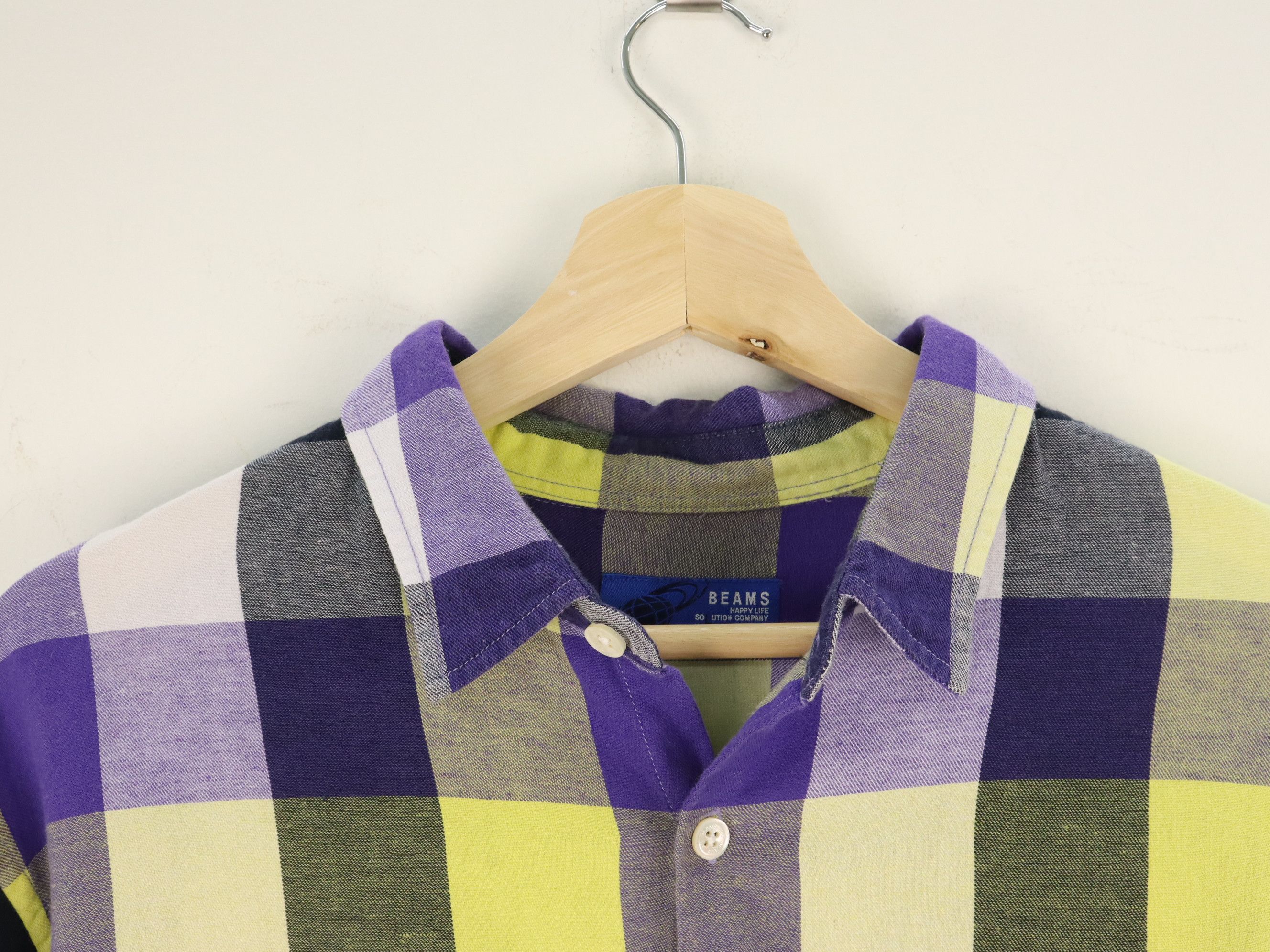 Beams Plus BEAMS Plaid Single Pocket Button Up Shirt Size US L / EU 52-54 / 3 - 7 Thumbnail