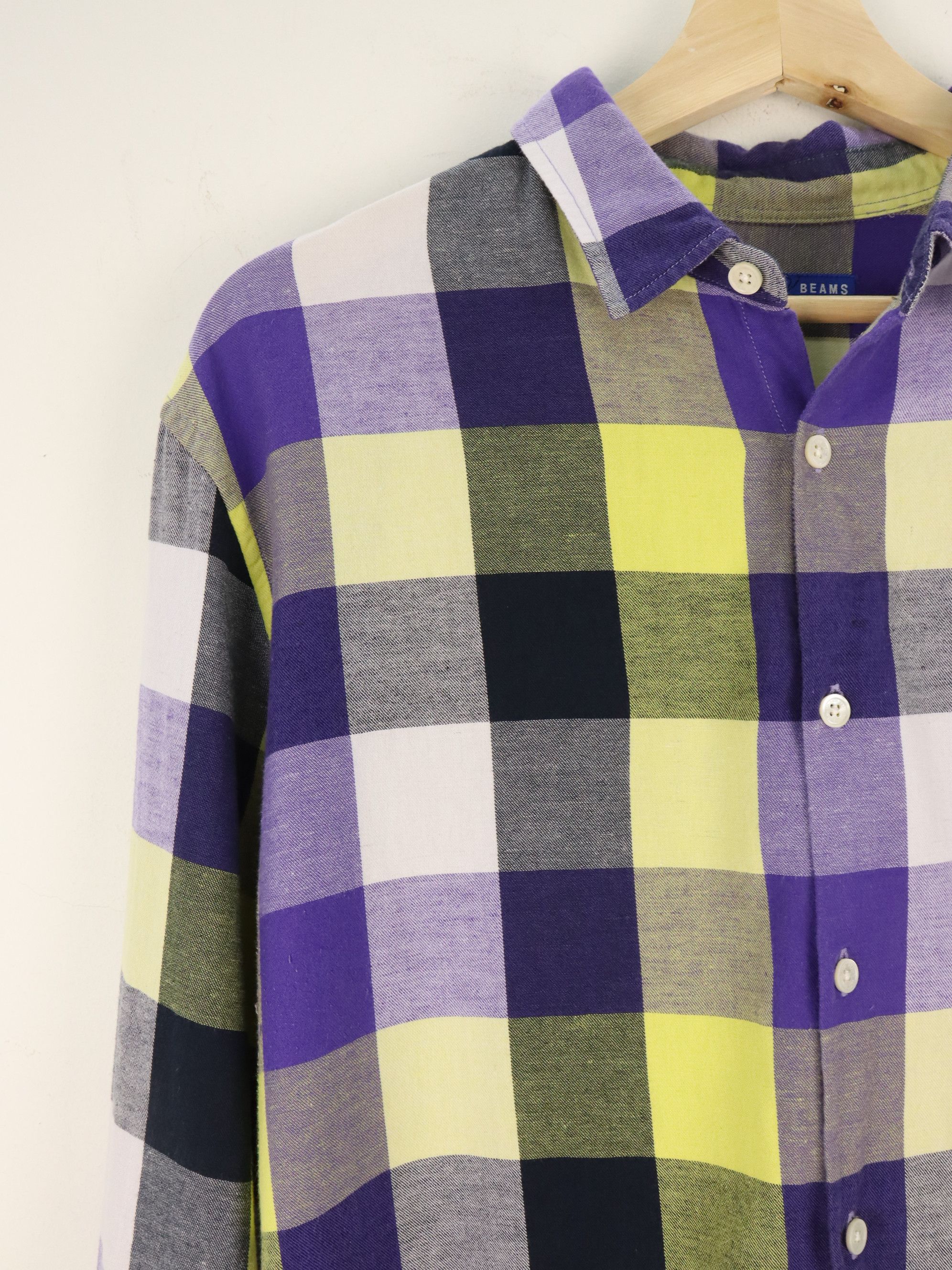 Beams Plus BEAMS Plaid Single Pocket Button Up Shirt Size US L / EU 52-54 / 3 - 4 Thumbnail