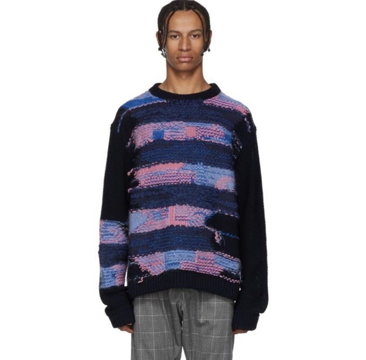 image of Grail Acne Studios Complex Knit Sweater, Men's (Size Medium)