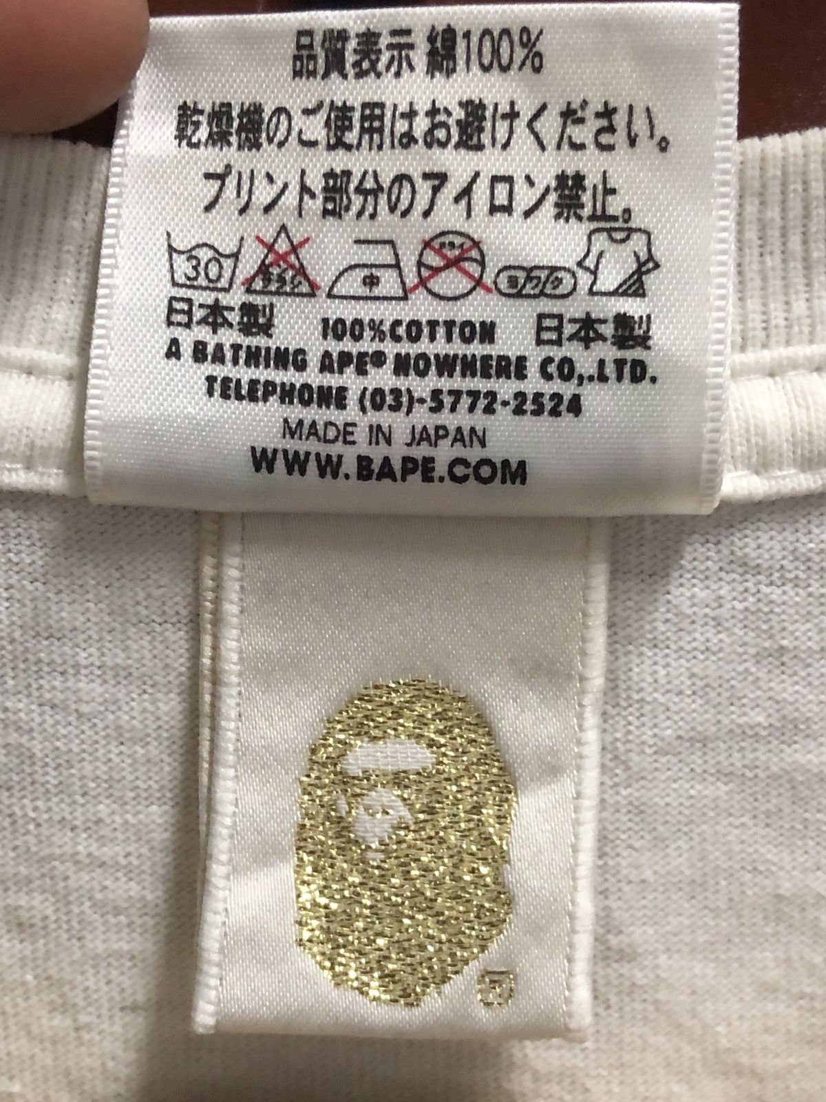 Bape 🔥A Bathing Ape Big Logo Tee Size XS / US 0-2 / IT 36-38 - 5 Thumbnail