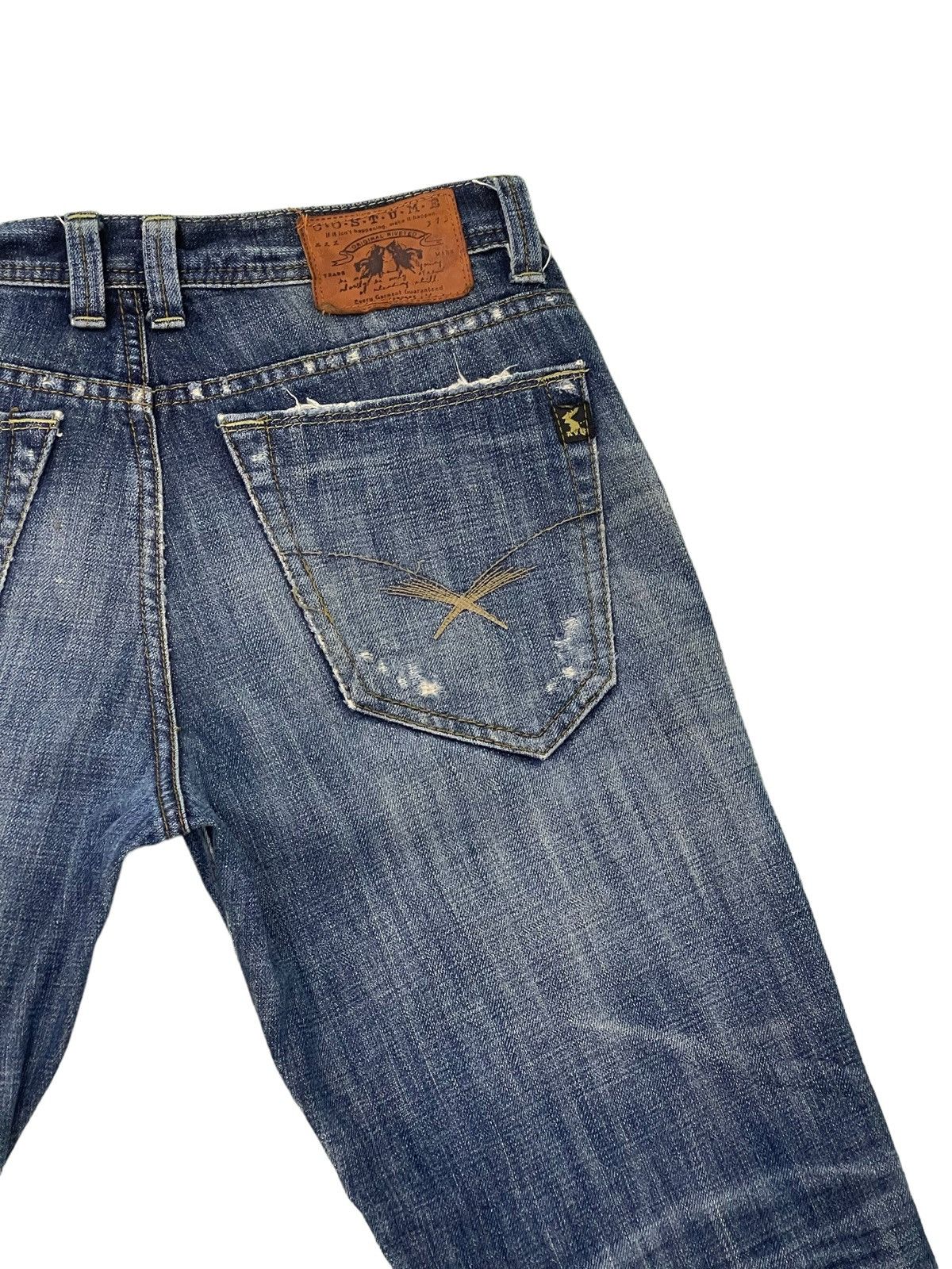 Japanese Brand Flare Jeans AVH Custome Boot Cut Low Rise Clawmark 2🟦5 Size US 31 - 19 Thumbnail