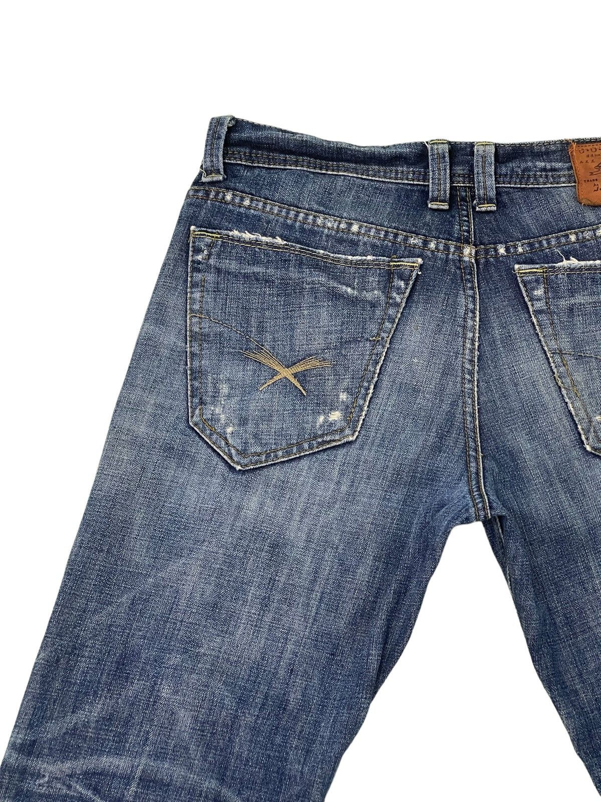 Japanese Brand Flare Jeans AVH Custome Boot Cut Low Rise Clawmark 2🟦5 Size US 31 - 18 Thumbnail