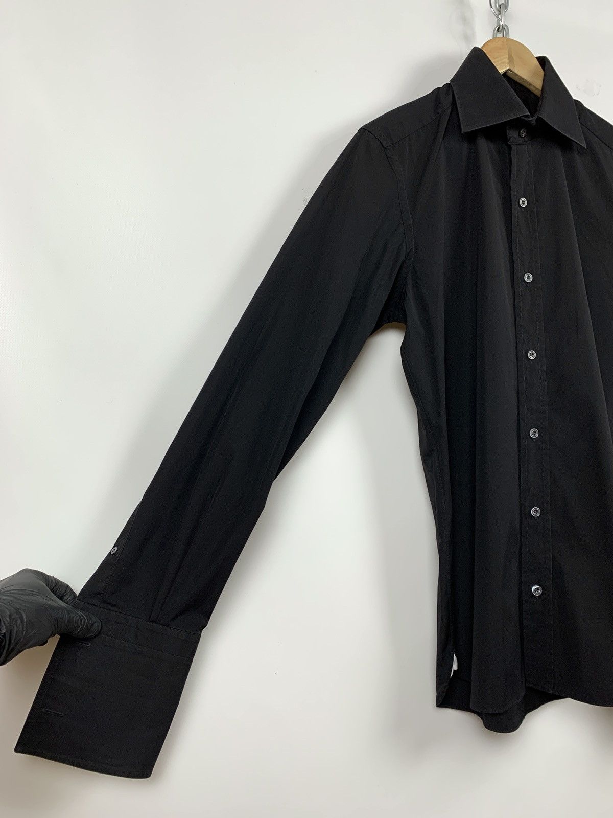 Tom Ford Tom Ford Black Long Sleeve Button Up Shirt Size US M / EU 48-50 / 2 - 13 Thumbnail