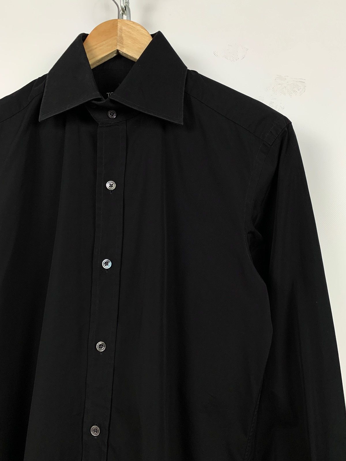 Tom Ford Tom Ford Black Long Sleeve Button Up Shirt Size US M / EU 48-50 / 2 - 5 Thumbnail