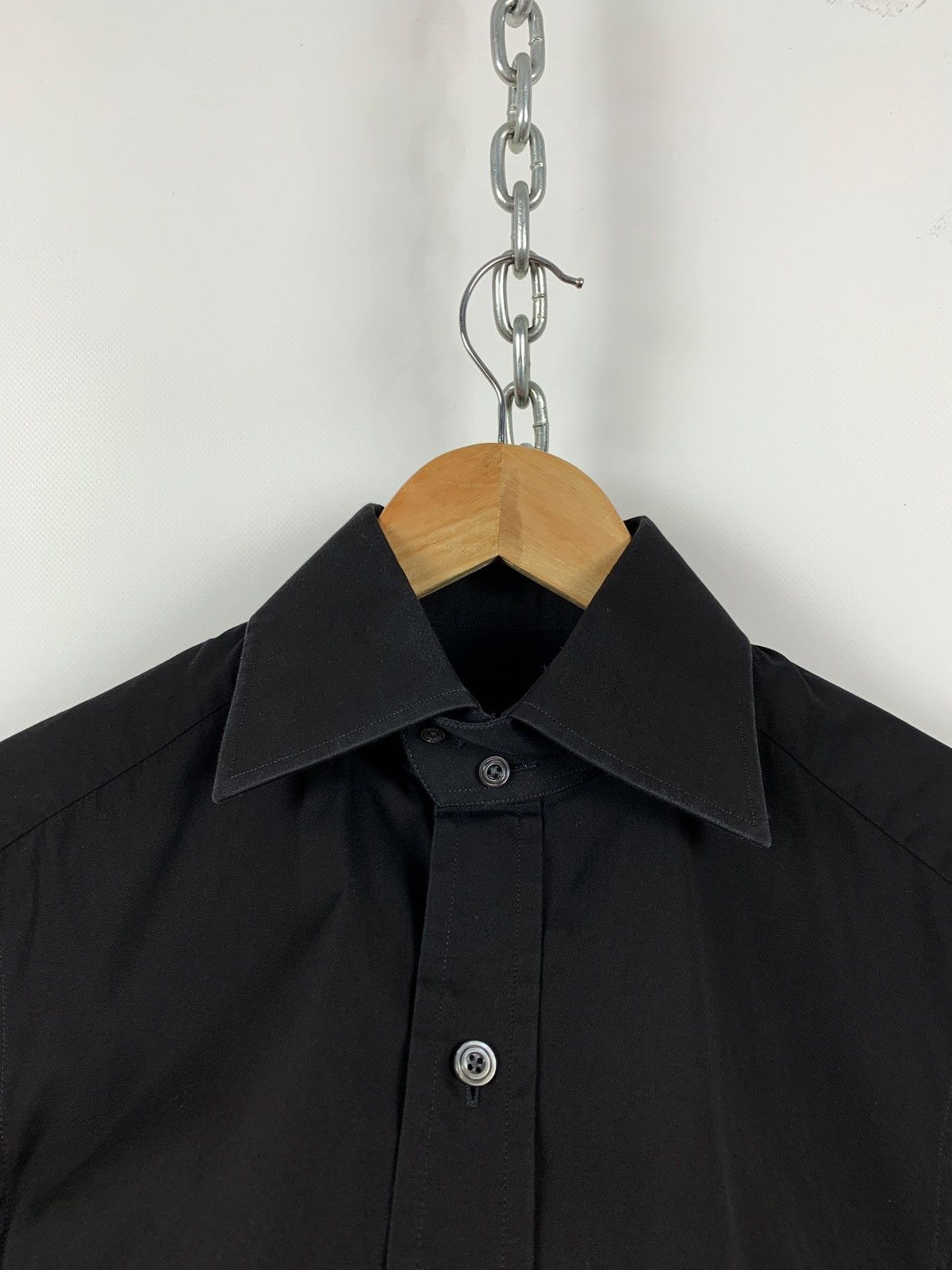 Tom Ford Tom Ford Black Long Sleeve Button Up Shirt Size US M / EU 48-50 / 2 - 14 Thumbnail