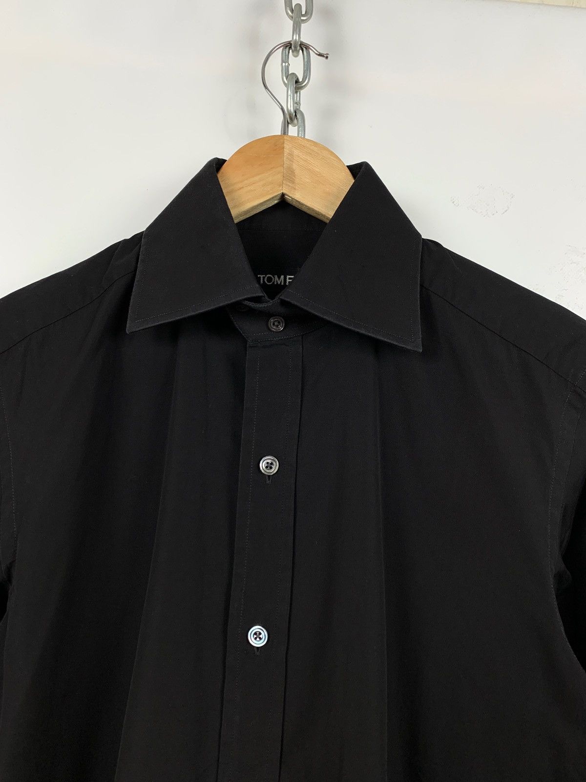 Tom Ford Tom Ford Black Long Sleeve Button Up Shirt Size US M / EU 48-50 / 2 - 6 Thumbnail