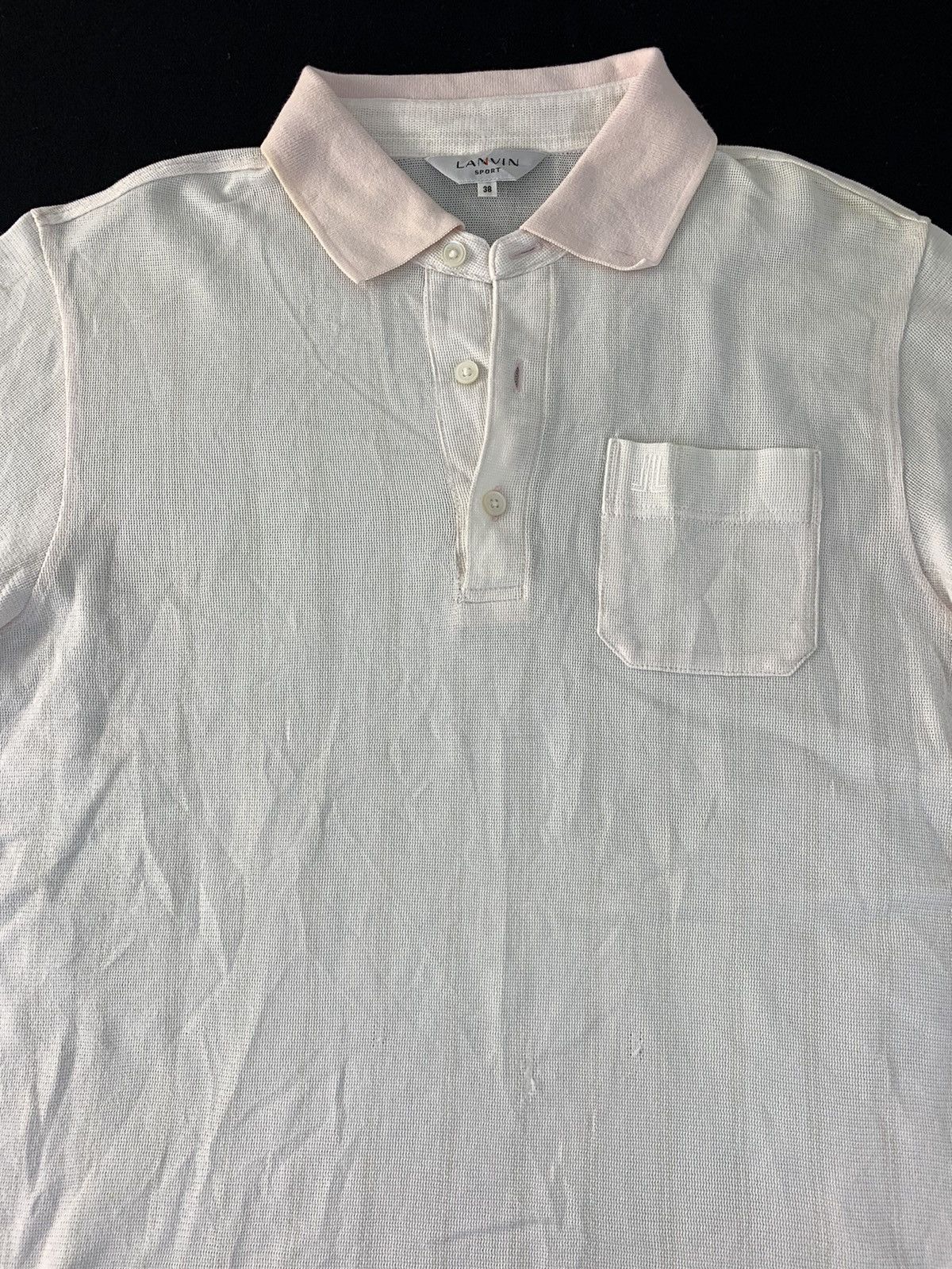 Lanvin 90s Lanvin Sport Luxury Single Pocket Longsleeve Polo Tee Size US S / EU 44-46 / 1 - 3 Thumbnail