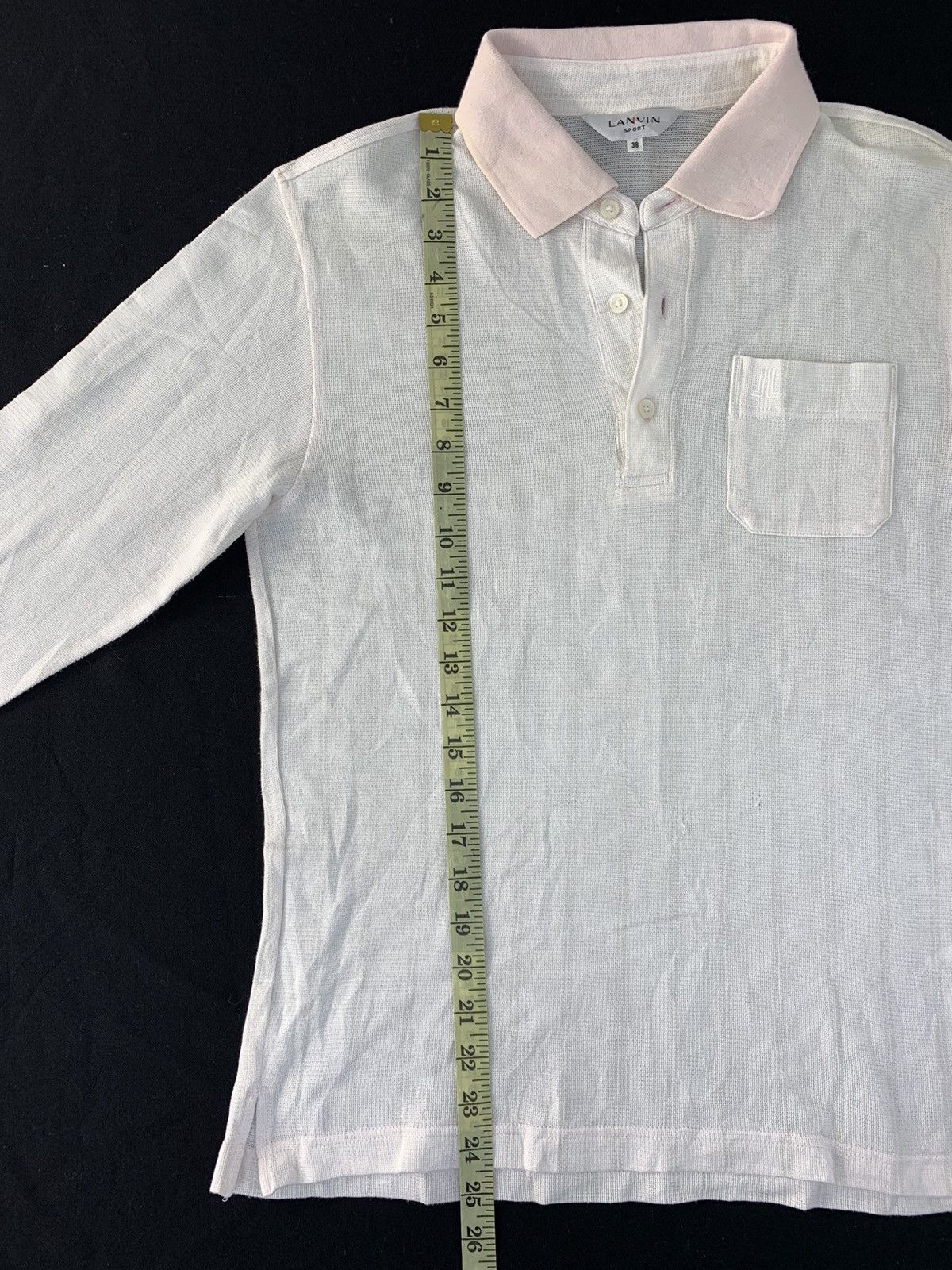 Lanvin 90s Lanvin Sport Luxury Single Pocket Longsleeve Polo Tee Size US S / EU 44-46 / 1 - 7 Thumbnail