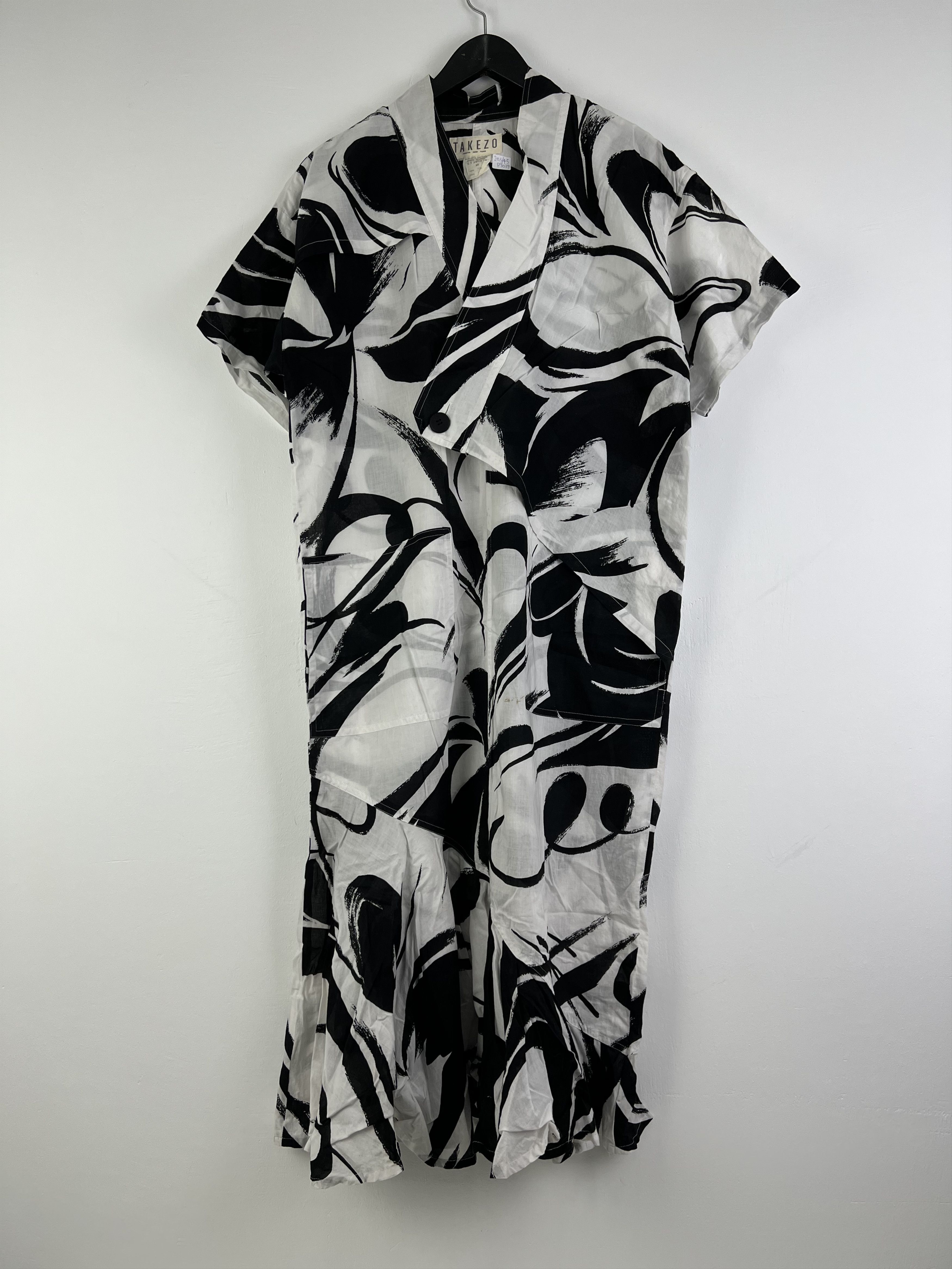 Japanese Brand GTMPT039 Vintage Takezo Japanese Designer Dress (M) Size L / US 10 / IT 46 - 1 Thumbnail