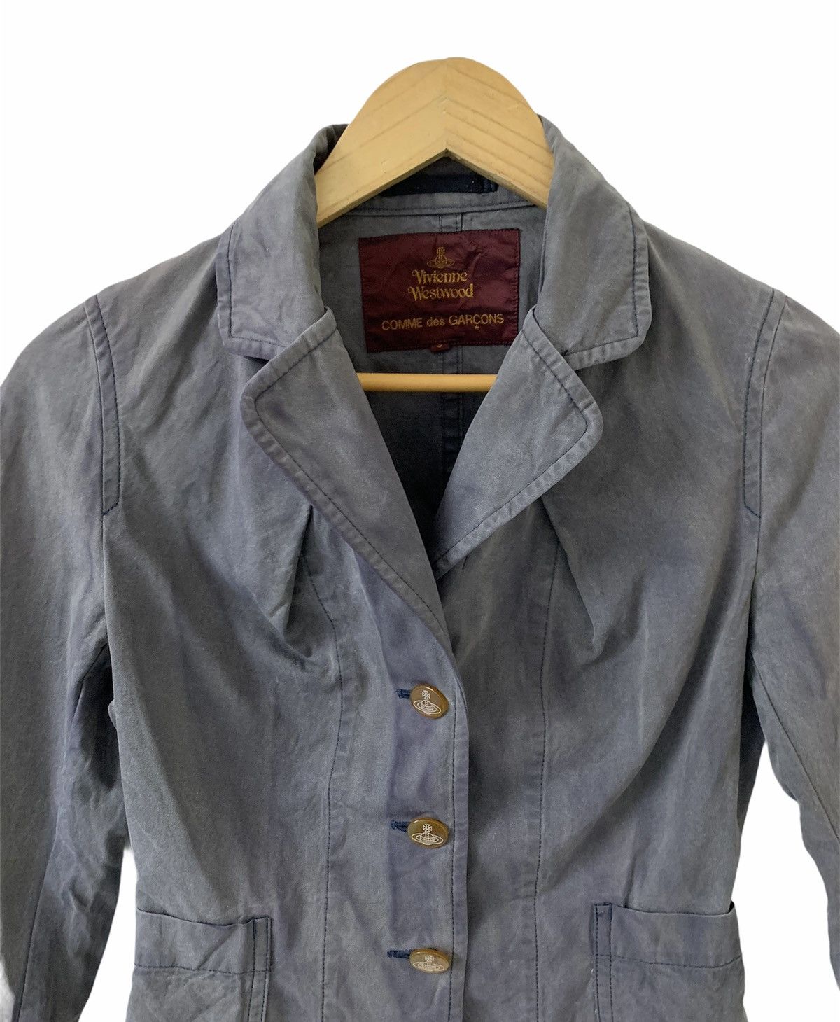 Comme des Garcons CDG x Vivienne Westwood Sun Faded Cropped Jacket Size S / US 4 / IT 40 - 2 Thumbnail