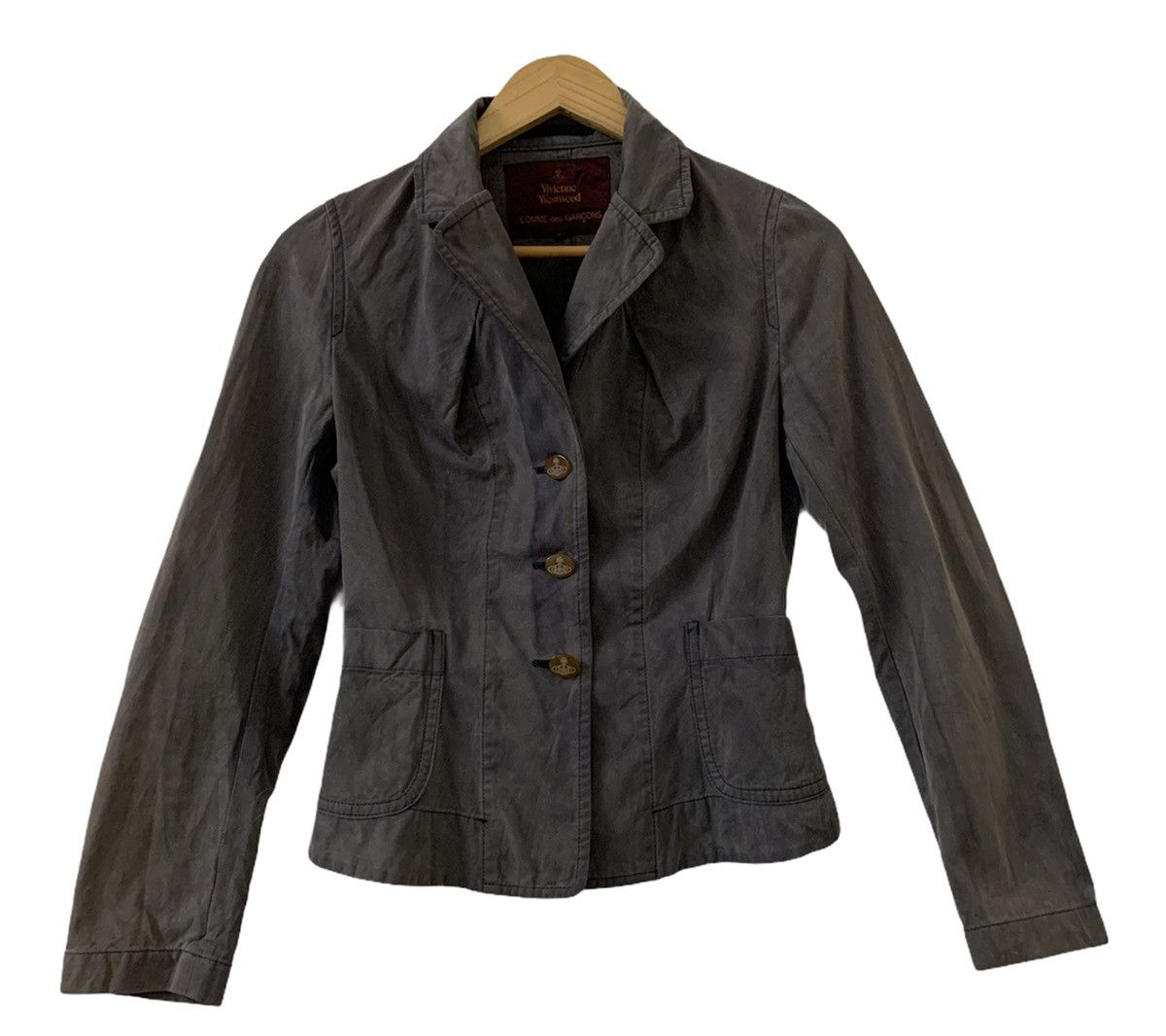Comme des Garcons CDG x Vivienne Westwood Sun Faded Cropped Jacket Size S / US 4 / IT 40 - 1 Thumbnail
