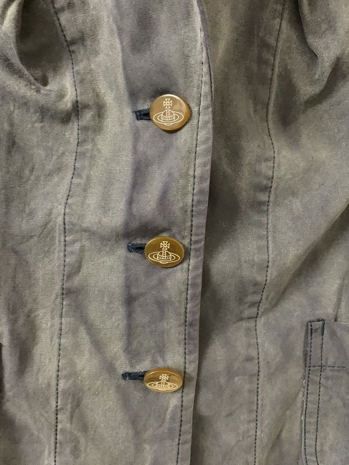 Comme des Garcons CDG x Vivienne Westwood Sun Faded Cropped Jacket Size S / US 4 / IT 40 - 7 Thumbnail