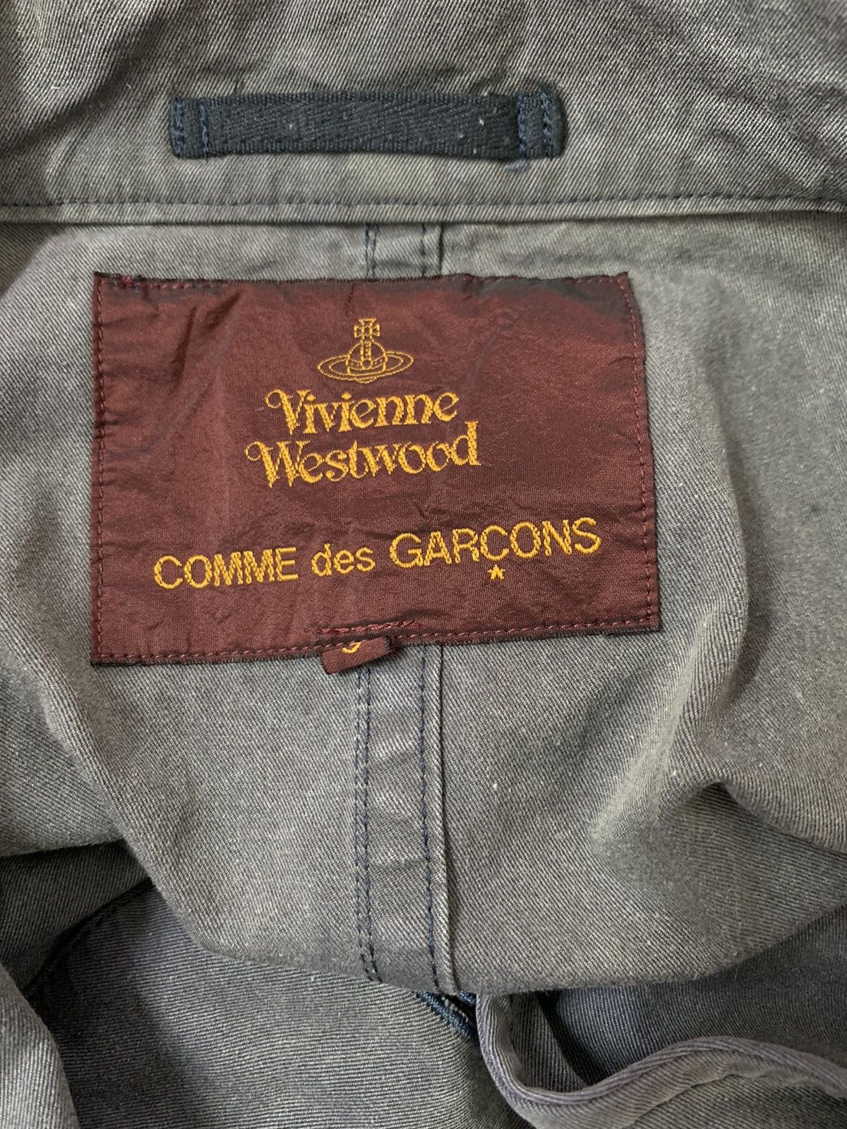 Comme des Garcons CDG x Vivienne Westwood Sun Faded Cropped Jacket Size S / US 4 / IT 40 - 8 Thumbnail