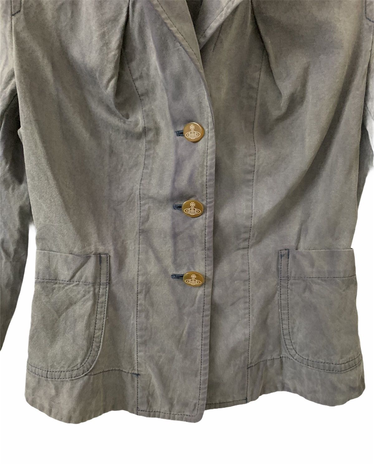 Comme des Garcons CDG x Vivienne Westwood Sun Faded Cropped Jacket Size S / US 4 / IT 40 - 5 Thumbnail