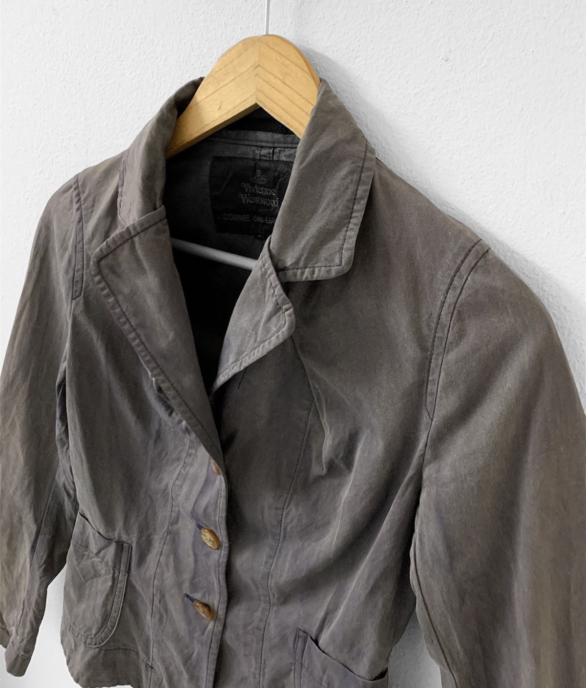 Comme des Garcons CDG x Vivienne Westwood Sun Faded Cropped Jacket Size S / US 4 / IT 40 - 4 Thumbnail