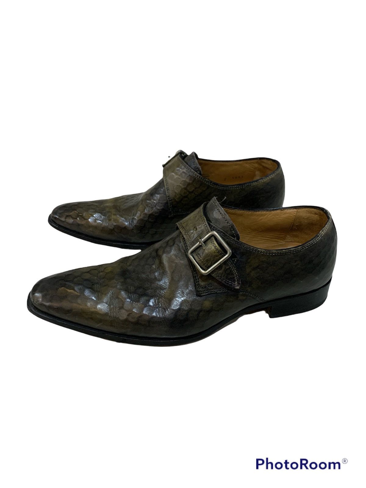 Other FRANCESCO BENIGNO HONEYCOMB LEATHER BUCKLE SHOES Size US 7 / EU 40 - 5 Thumbnail