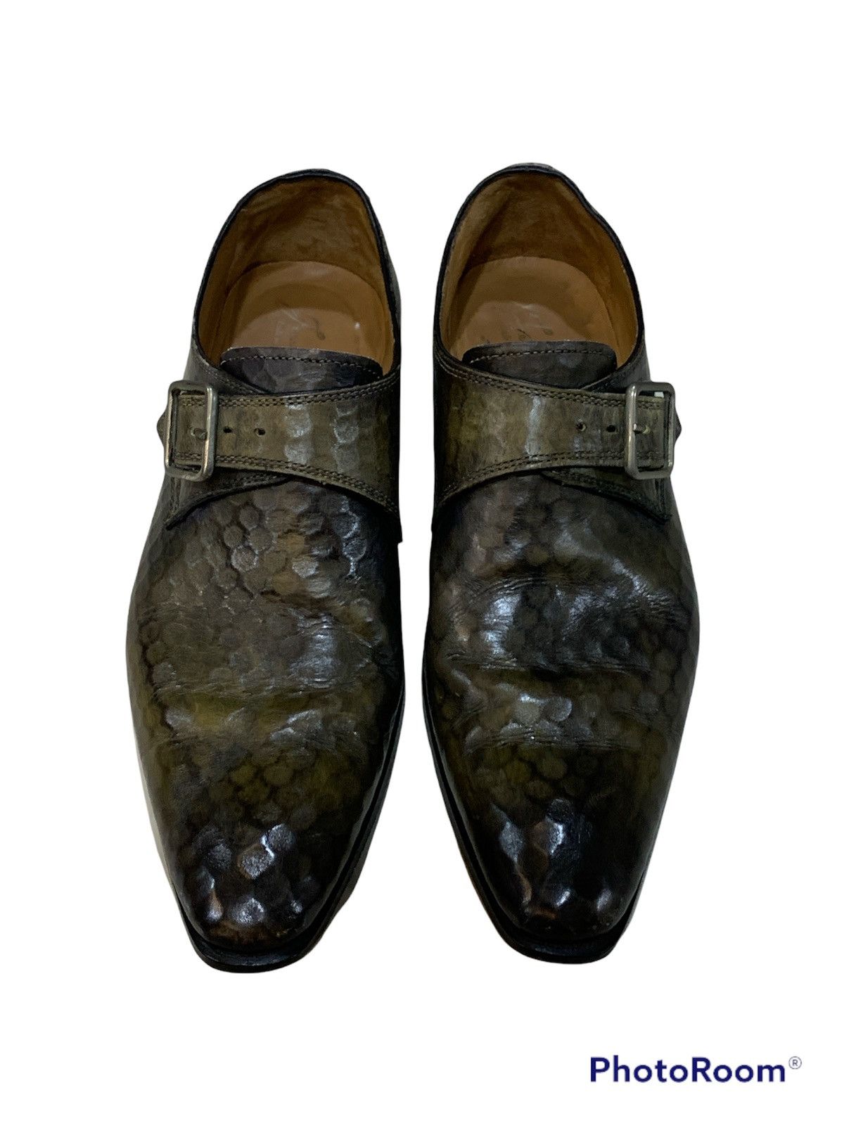 Other FRANCESCO BENIGNO HONEYCOMB LEATHER BUCKLE SHOES Size US 7 / EU 40 - 2 Thumbnail