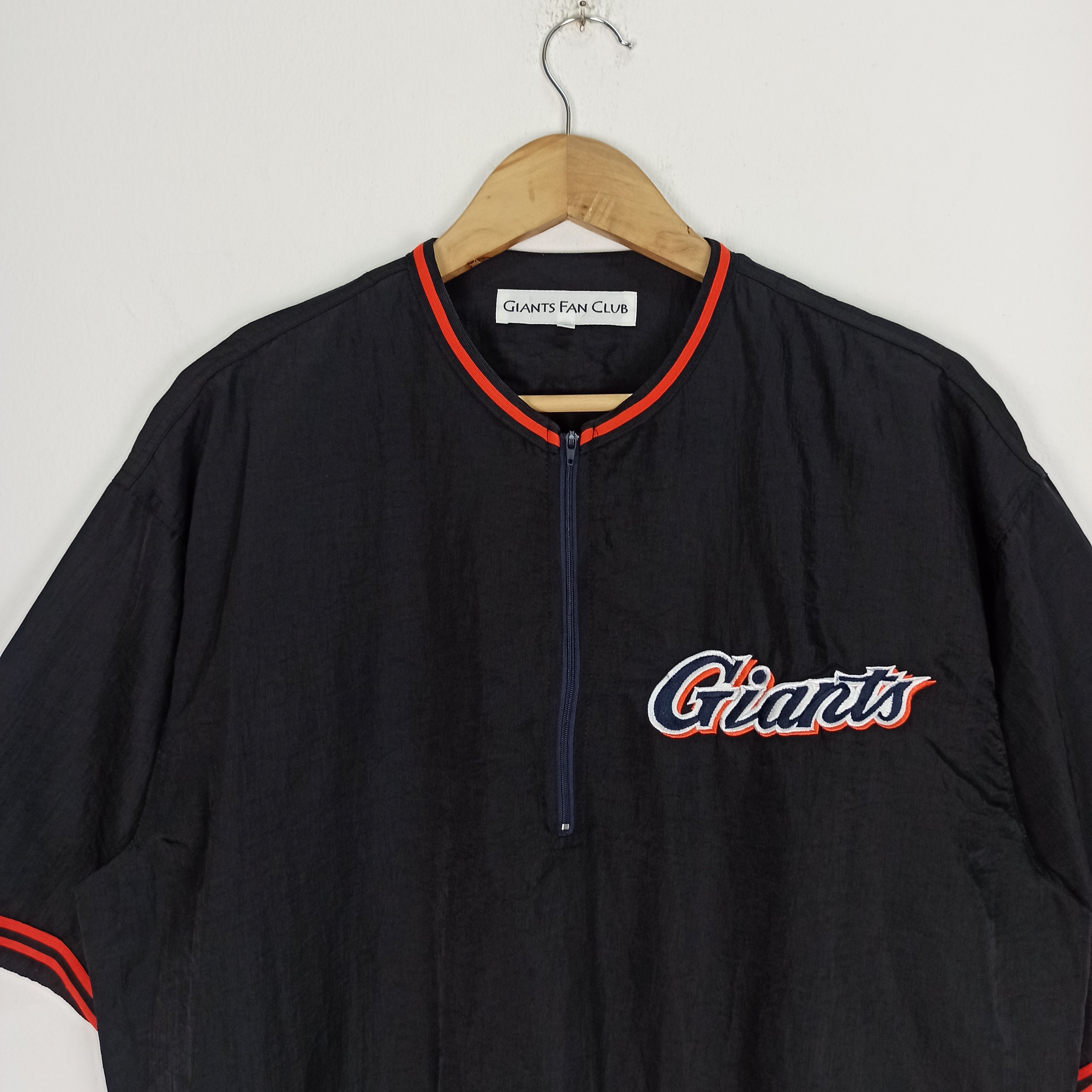 Giant Rare Giants Fan Club Short Sleeve Jacket Half Zipper Size US XL / EU 56 / 4 - 2 Thumbnail