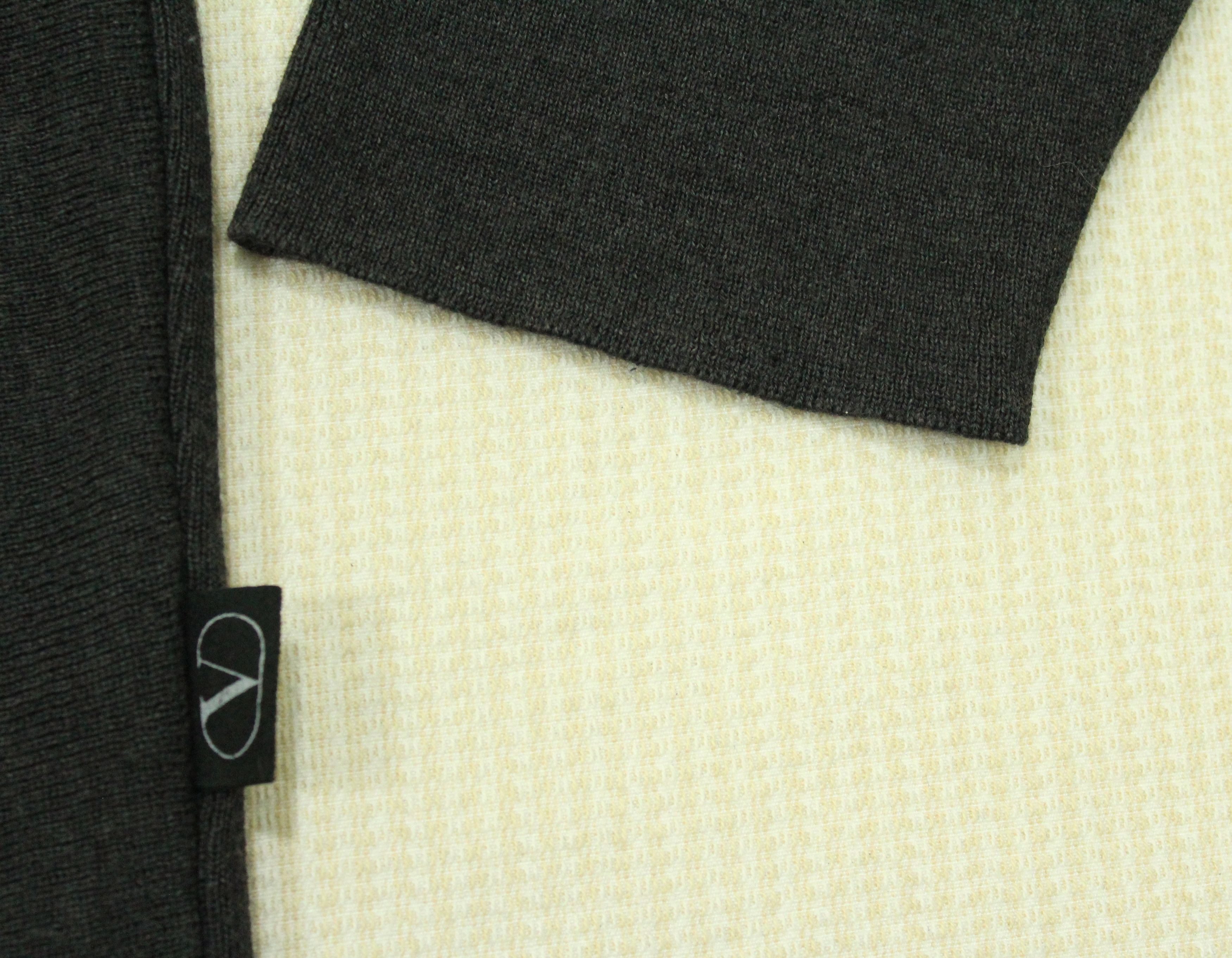 Valentino VALENTINO Shirt Pullover Top Thick Knit Retro Style Mafia Size US L / EU 52-54 / 3 - 4 Thumbnail