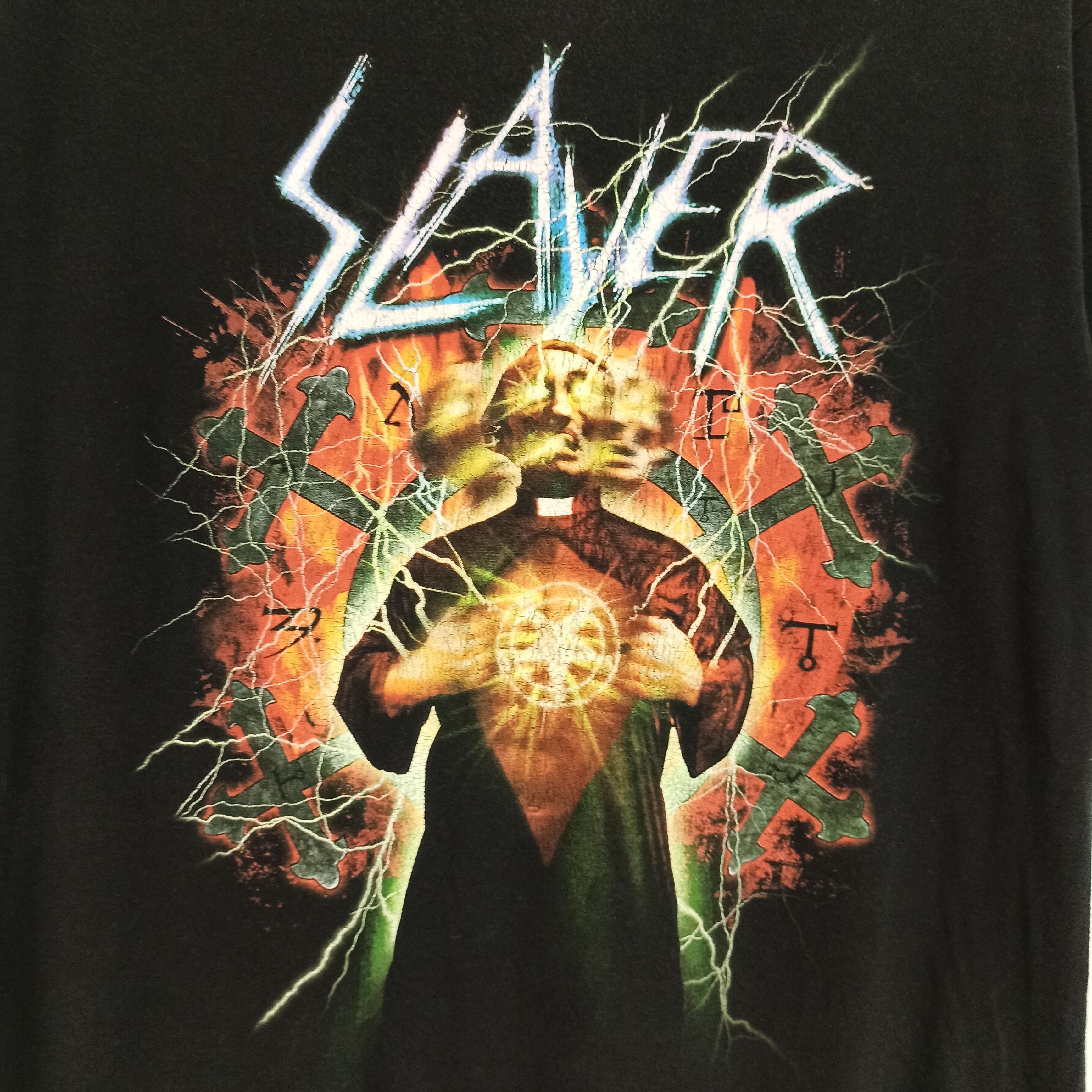 Band Tees Vintage 00's Slayer Band Rock Tshirt Size US M / EU 48-50 / 2 - 2 Thumbnail