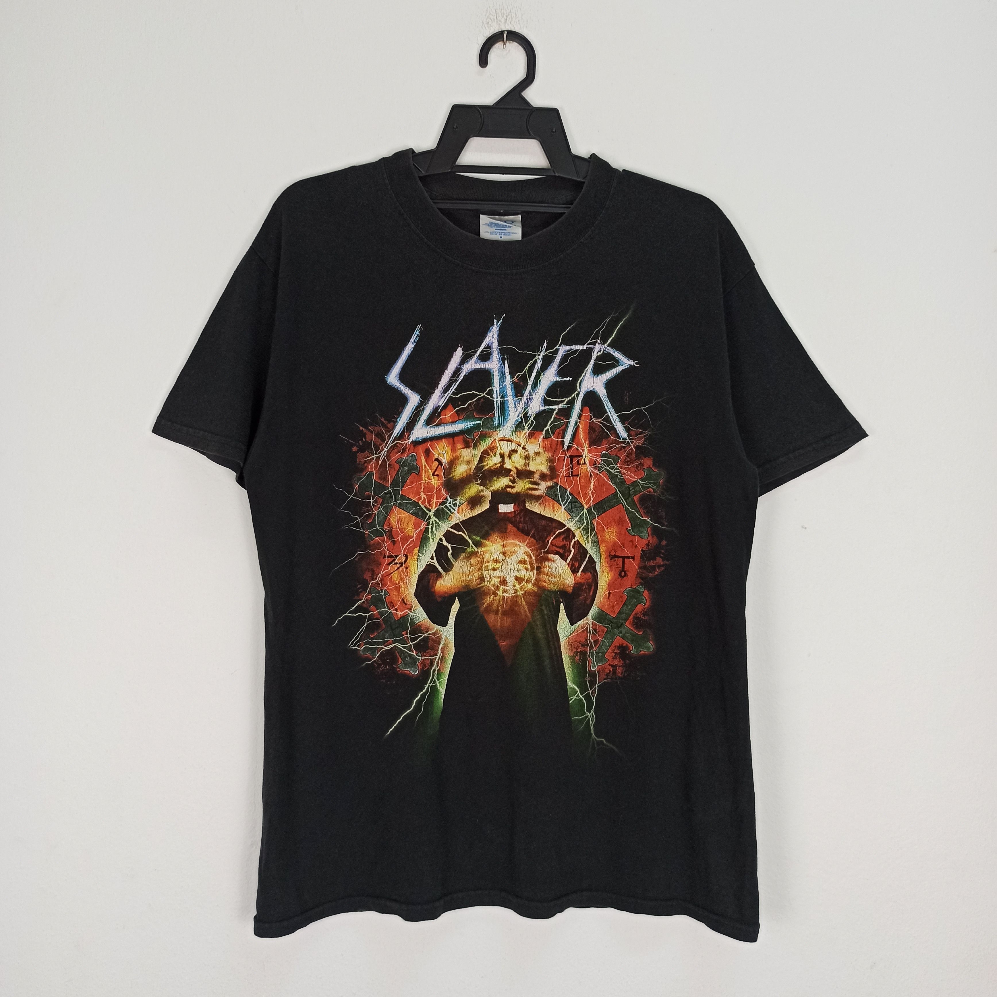 Band Tees Vintage 00's Slayer Band Rock Tshirt Size US M / EU 48-50 / 2 - 1 Thumbnail