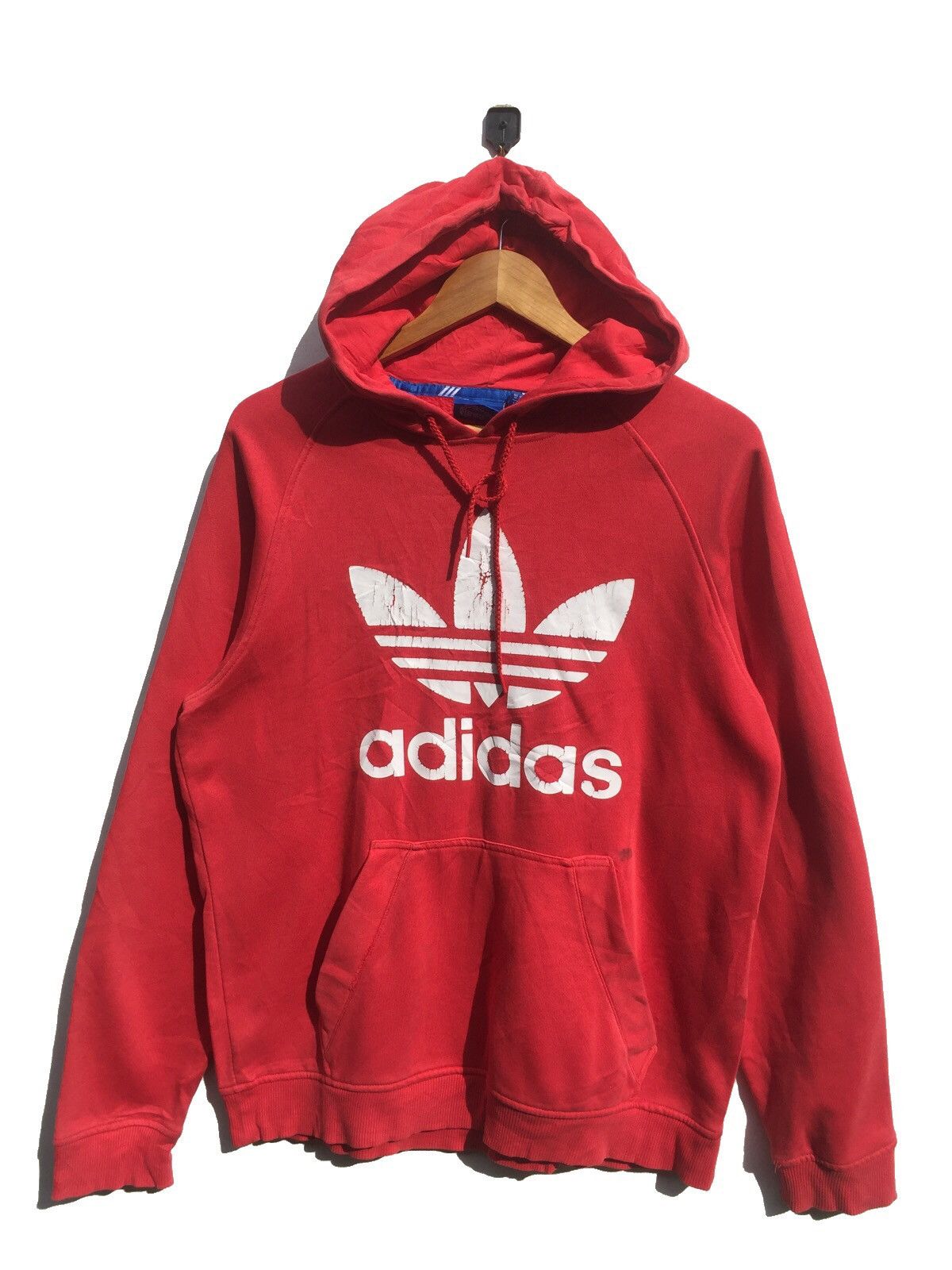 Adidas RARE ADIDAS BIG LOGO SPELLOUT HOODIES Size US L / EU 52-54 / 3 - 1 Thumbnail