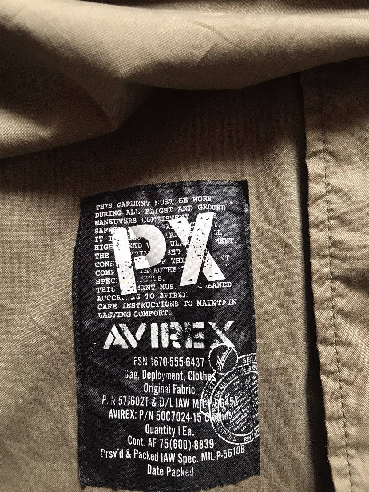 RARE VINTAGE AVIREX EMBROIDERED TIGER USS SARATOGA JACKET