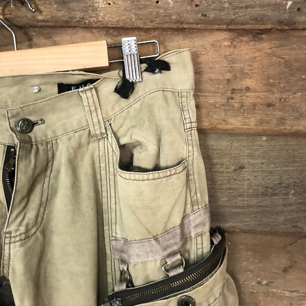 Hypebeast DL Fuga Brown Cargo seditionaries utility cargo Pants #7078 Size 28" / US 6 / IT 42 - 5 Thumbnail