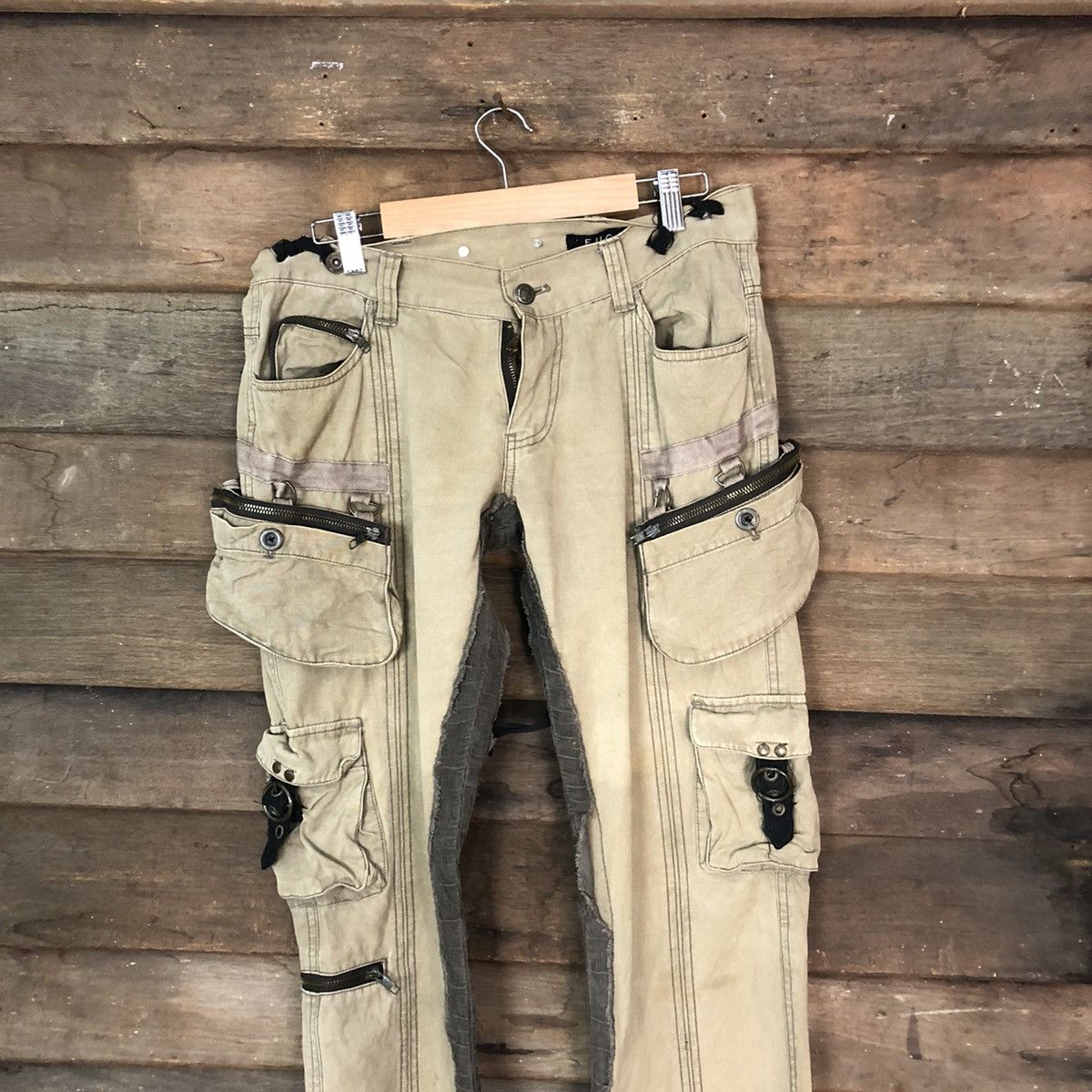 Hypebeast DL Fuga Brown Cargo seditionaries utility cargo Pants #7078 Size 28" / US 6 / IT 42 - 2 Thumbnail