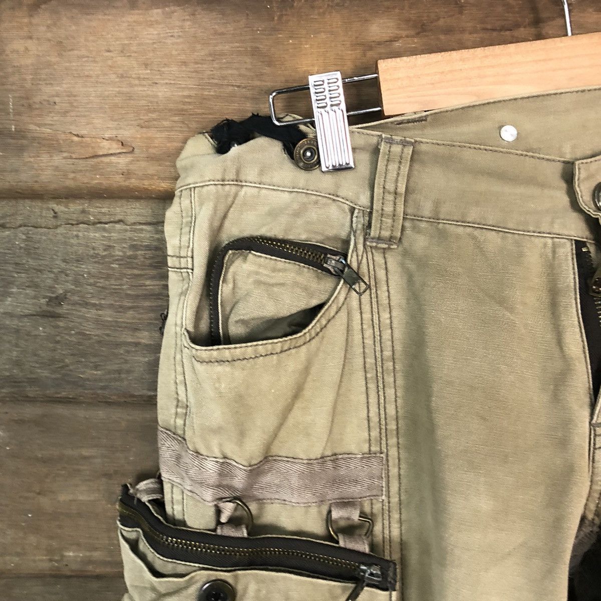 Hypebeast DL Fuga Brown Cargo seditionaries utility cargo Pants #7078 Size 28" / US 6 / IT 42 - 4 Thumbnail