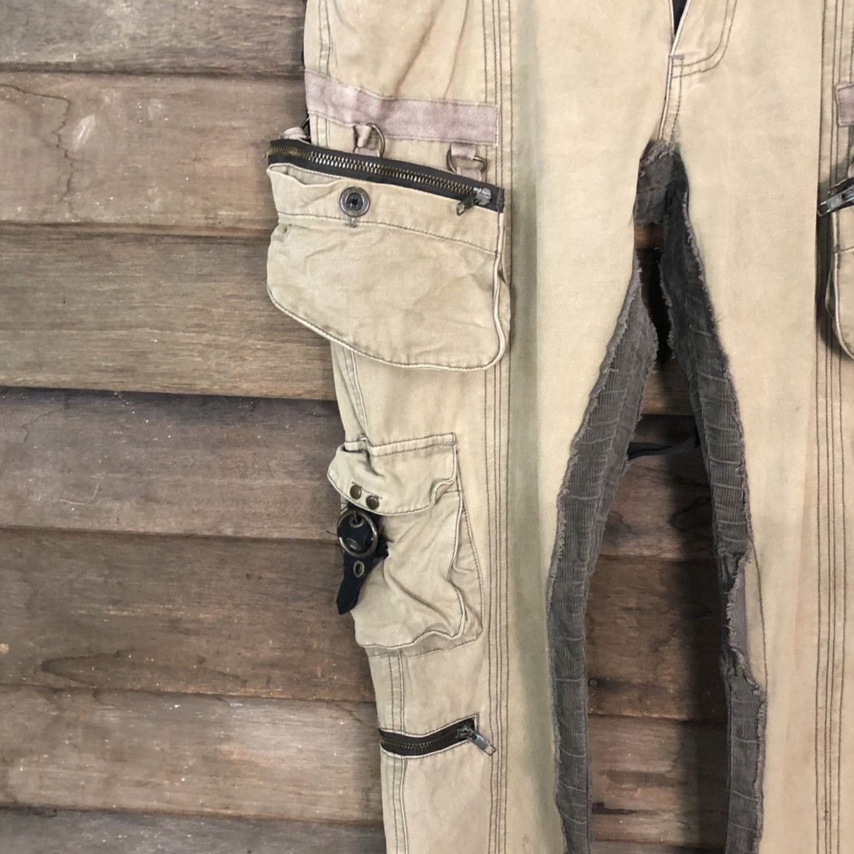 Hypebeast DL Fuga Brown Cargo seditionaries utility cargo Pants #7078 Size 28" / US 6 / IT 42 - 6 Thumbnail