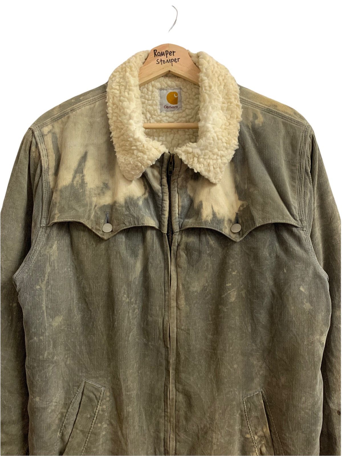 Carhartt Carhartt Bleach Corduroy Shearling Jacket Size US M / EU 48-50 / 2 - 2 Thumbnail