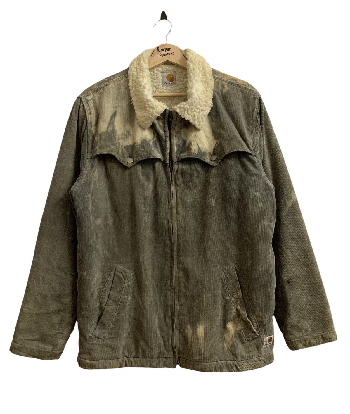 Carhartt Carhartt Bleach Corduroy Shearling Jacket Size US M / EU 48-50 / 2 - 1 Thumbnail