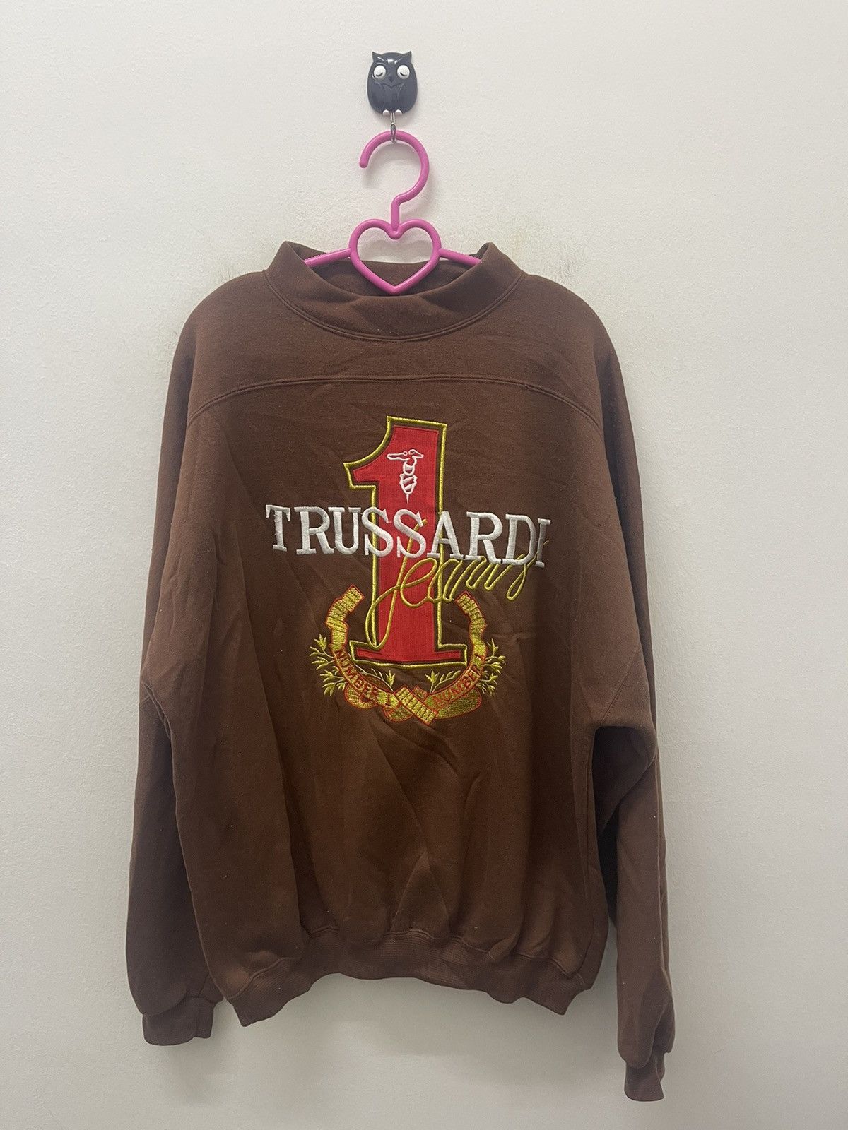 Trussardi Rare Vintage TRUSSARDI Spell Out Big Logo Sewn Embroidered Size US L / EU 52-54 / 3 - 1 Thumbnail