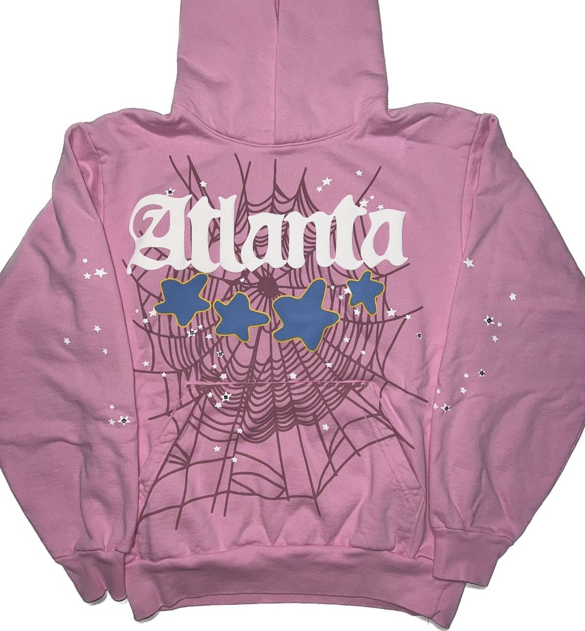 Image of Spider Worldwide Sp5Der Pink Atlanta Hoodie Size S, Men's