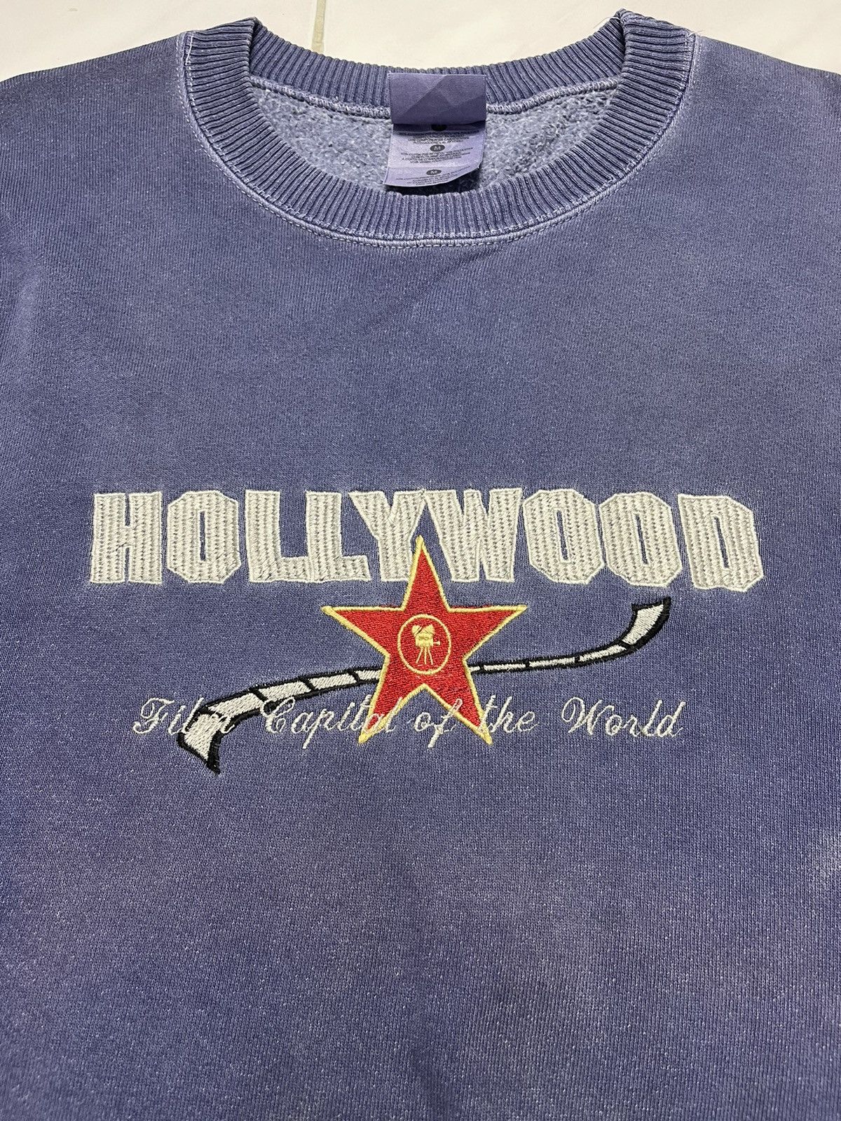 Star Of Hollywood Vintage 90's Distressed Sweatshirt Hollywood Film Capital Size US M / EU 48-50 / 2 - 4 Thumbnail