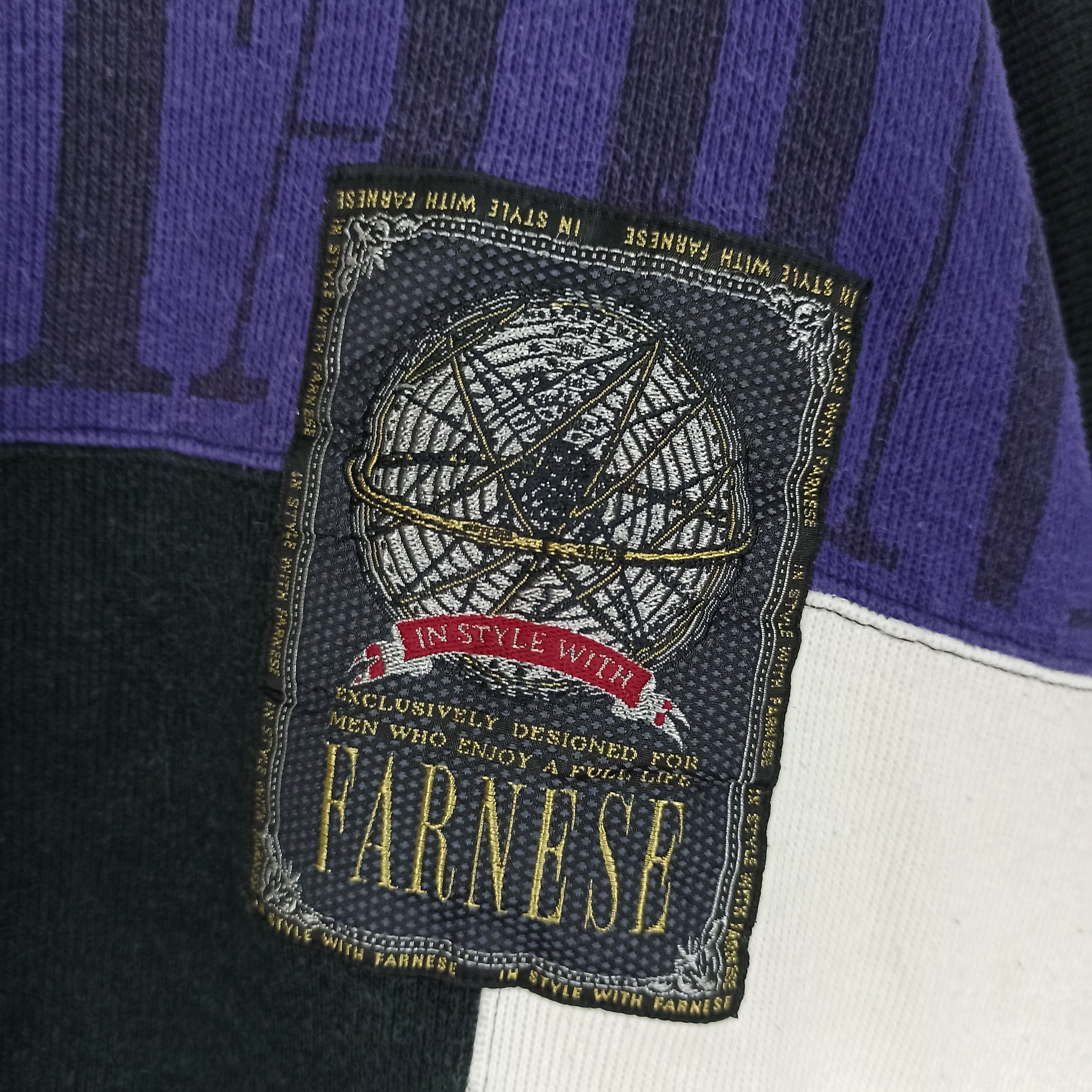 Japanese Brand Rare Farnese block colour design Sweatshirt Size US XL / EU 56 / 4 - 4 Thumbnail