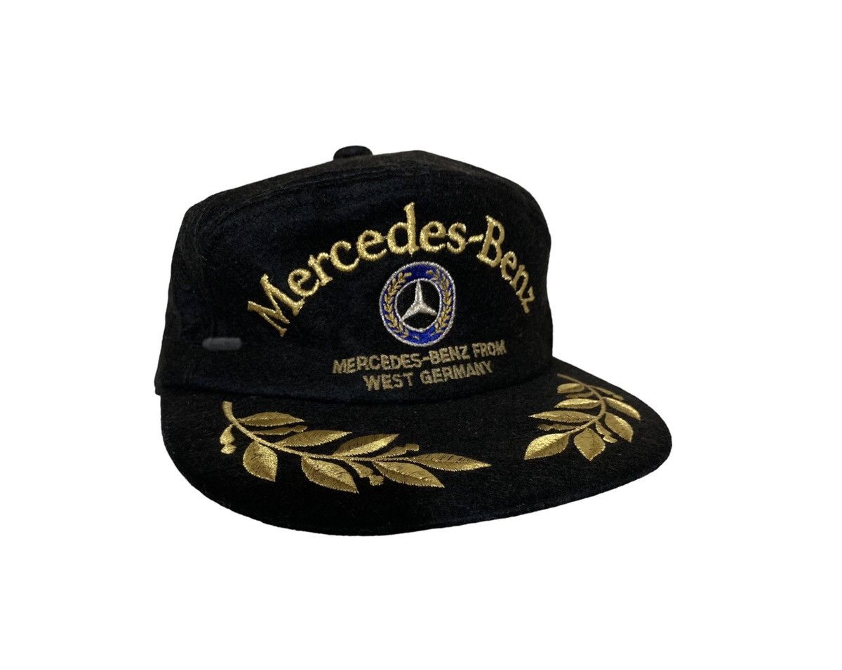 image of Archival Clothing x Mercedes Benz Very Vintage Mercedes Benz West Germany Cap Embroidered in Black